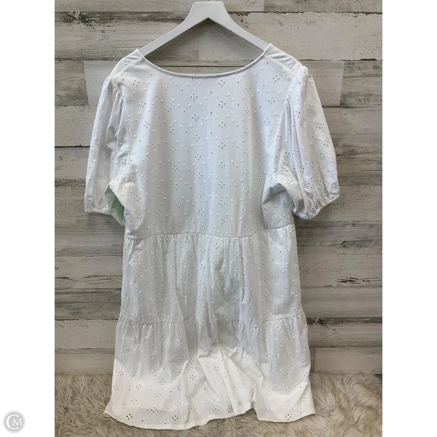 Dress Casual Short By Loft In White, Size: 2x