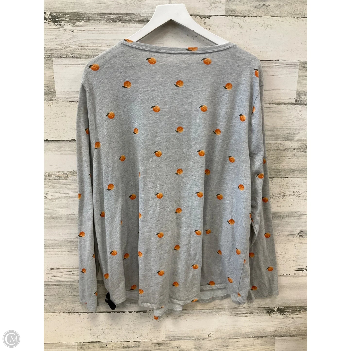 Top Long Sleeve By Sonoma In Grey, Size: 2x