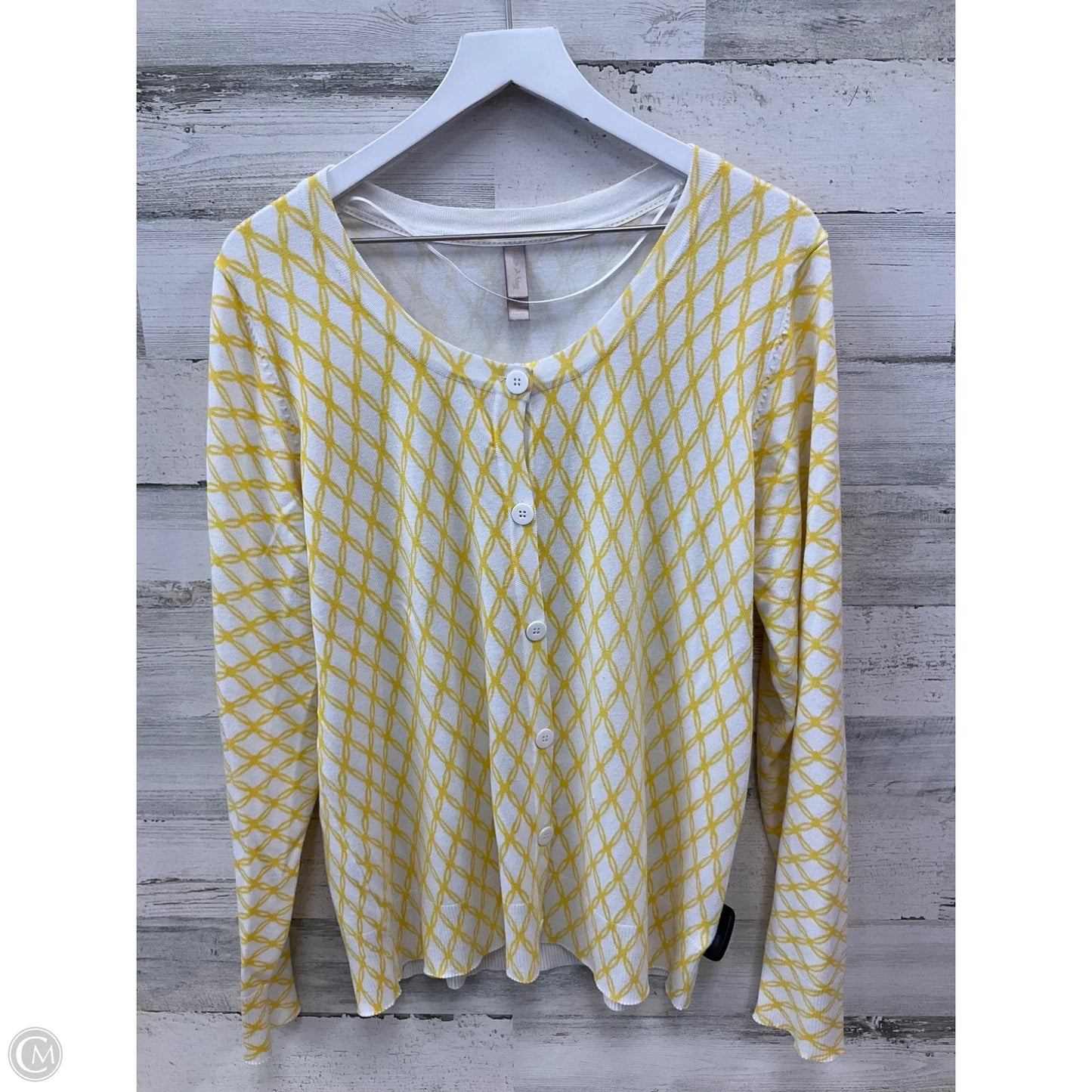 Cardigan By White Stag In Yellow, Size: 2x