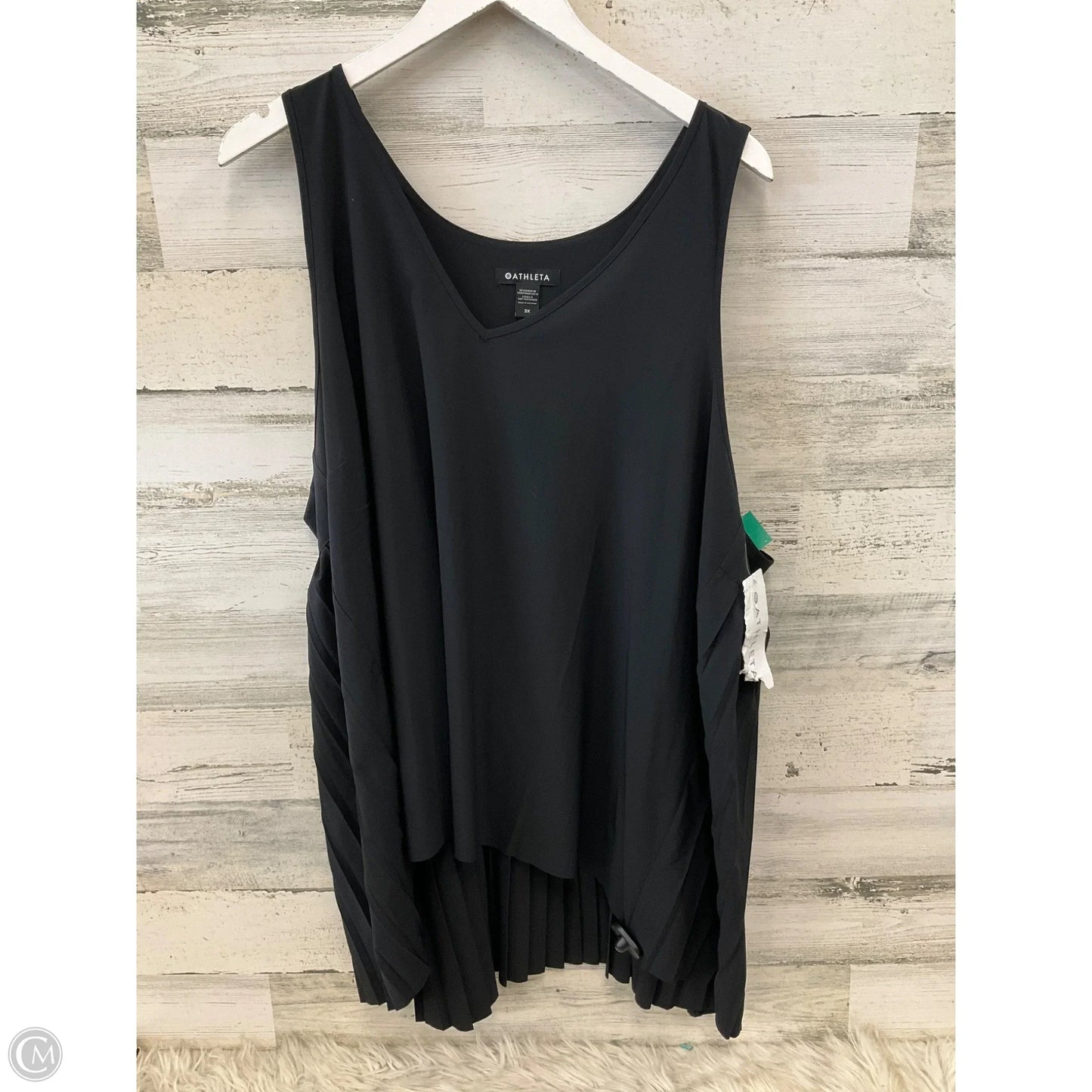 Top Sleeveless By Athleta In Black, Size: 3x