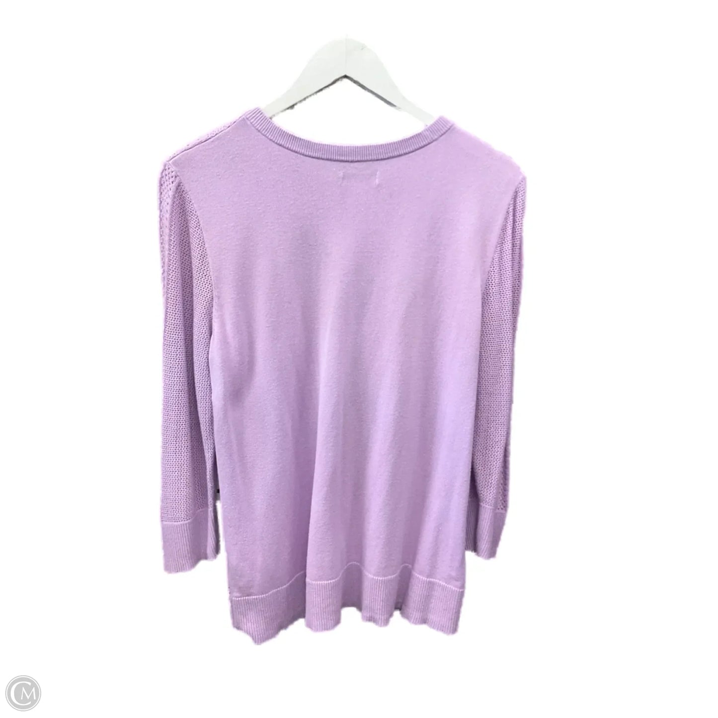 Cardigan By Croft And Barrow In Purple, Size: L
