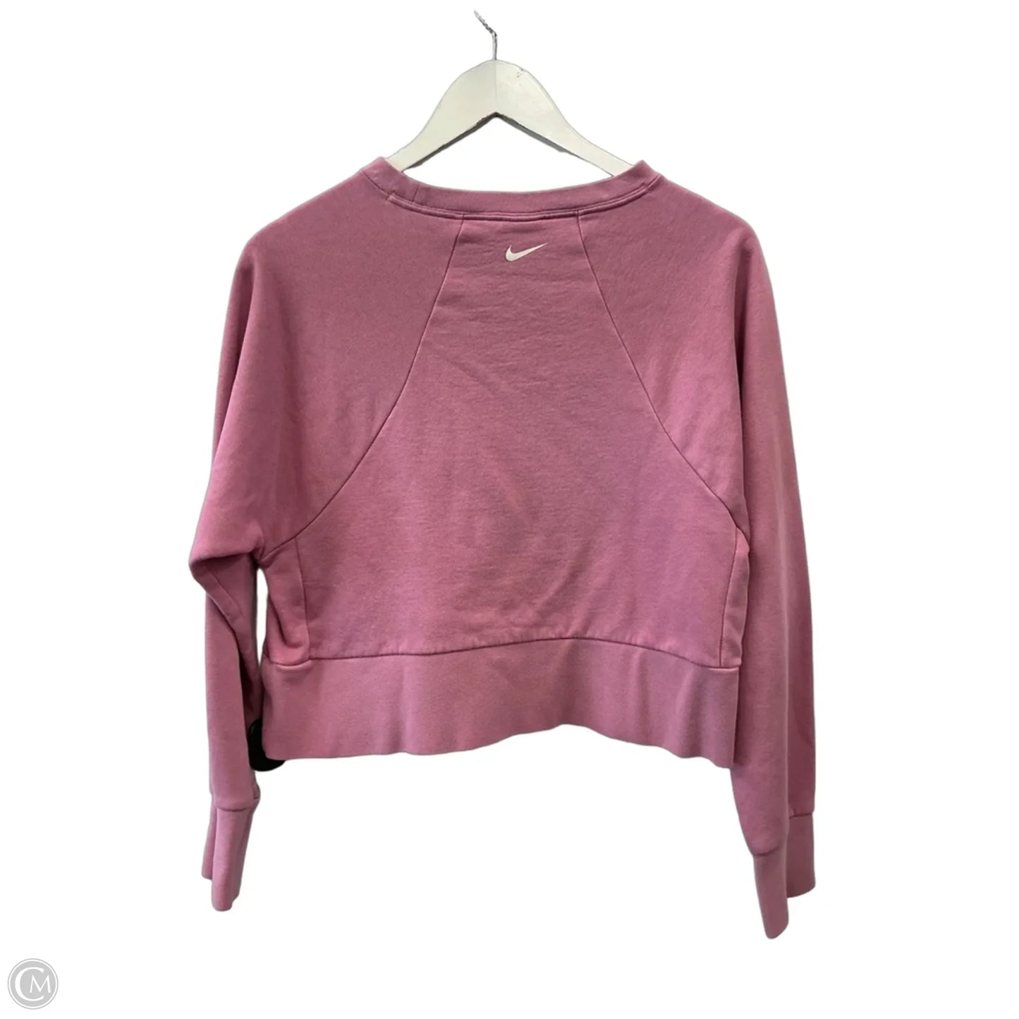 Sweatshirt Collar By Nike In Pink, Size: S
