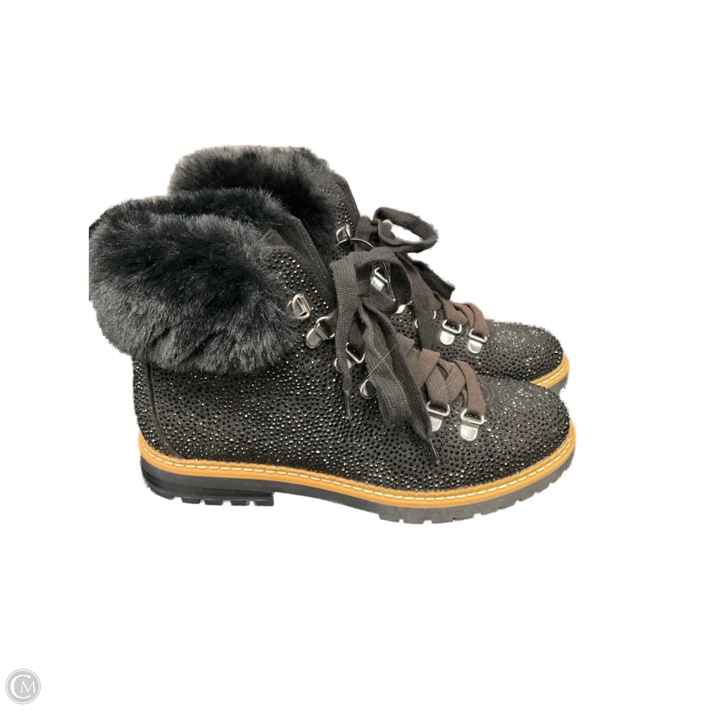 Boots Ankle Flats By Inc In Black, Size: 6.5