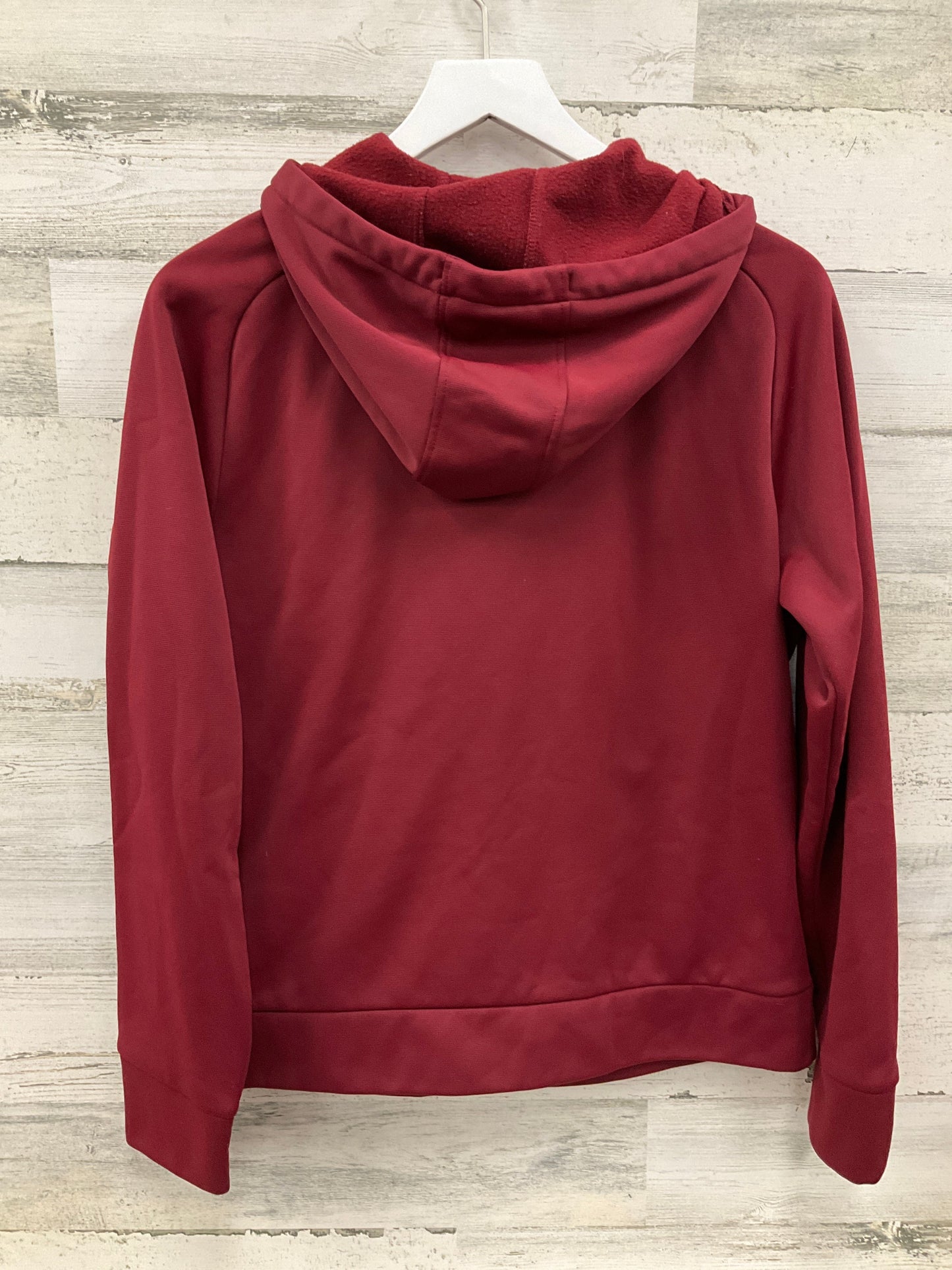 Sweatshirt Hoodie By Under Armour In Maroon, Size: M