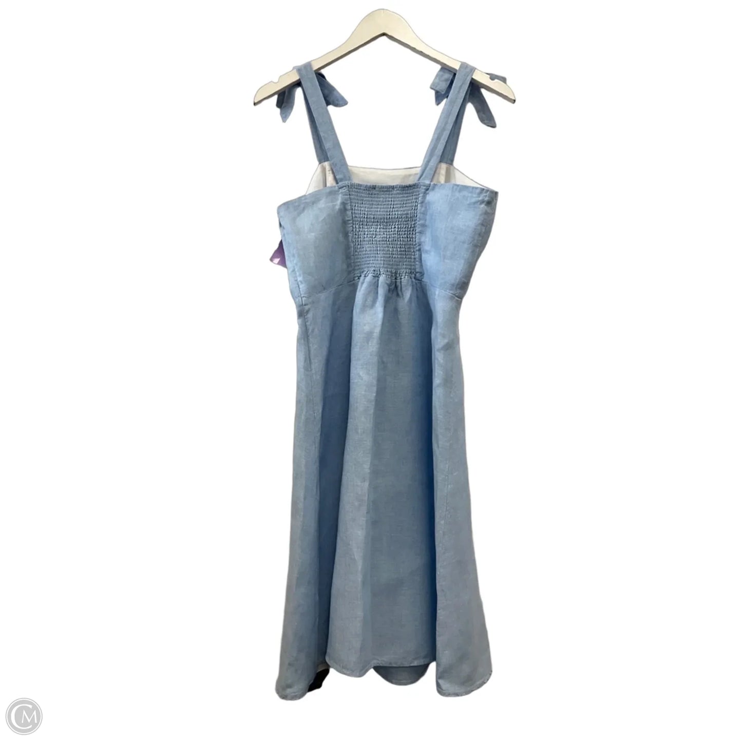 Dress Casual Midi By Saks Fifth Avenue In Blue, Size: M