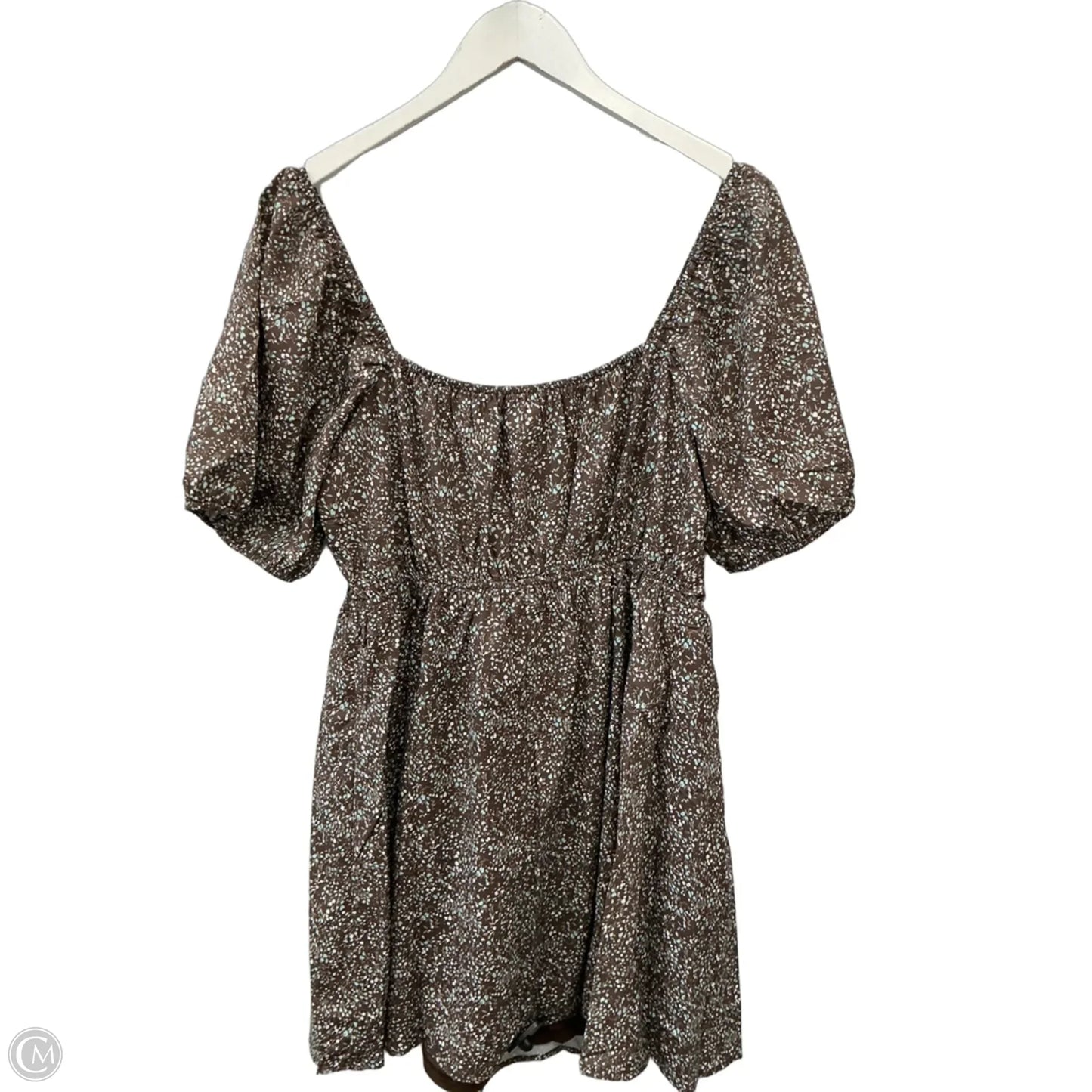 Dress Casual Short By Pink Lily In Brown, Size: L