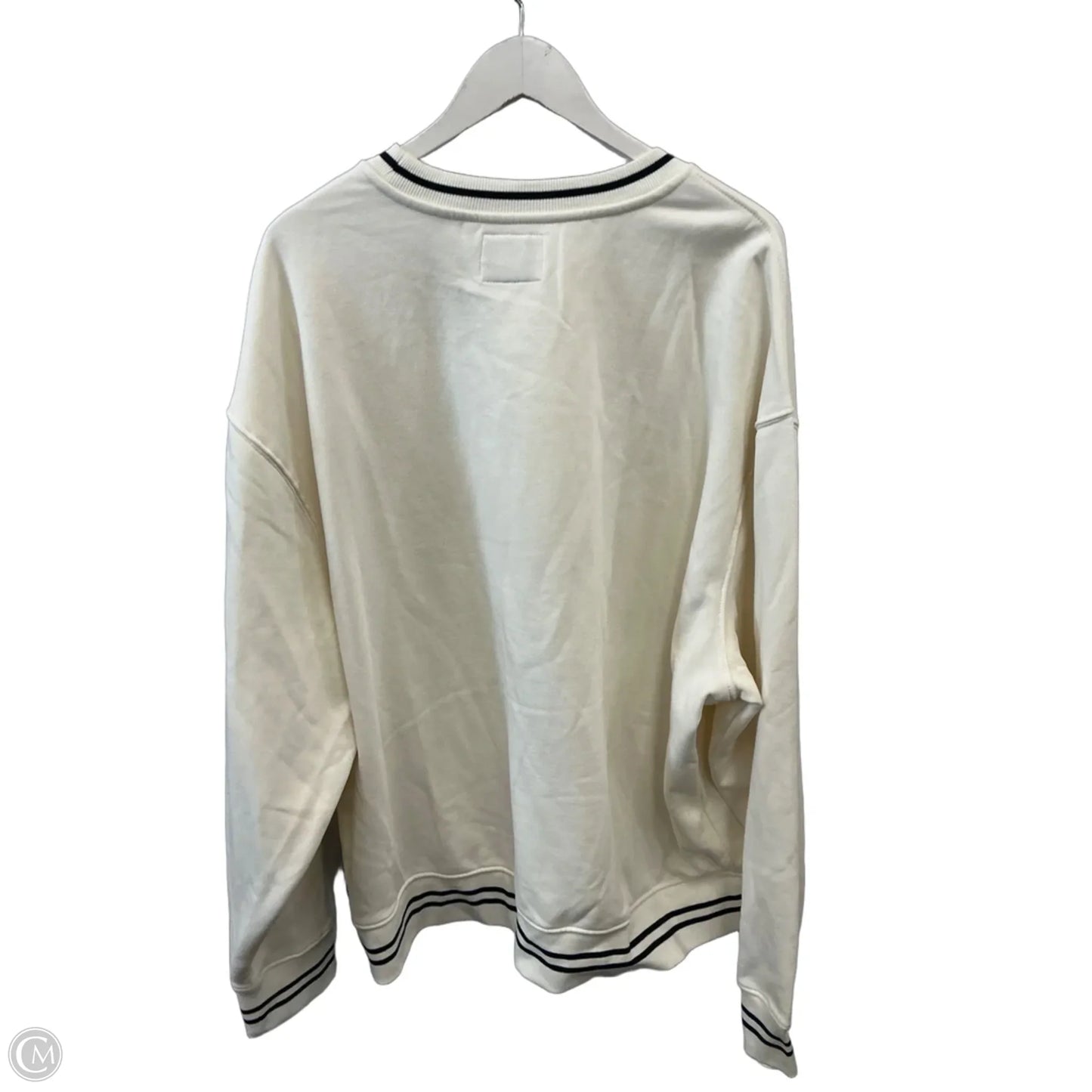 Sweatshirt Crewneck By Old Navy In White, Size: Xxl