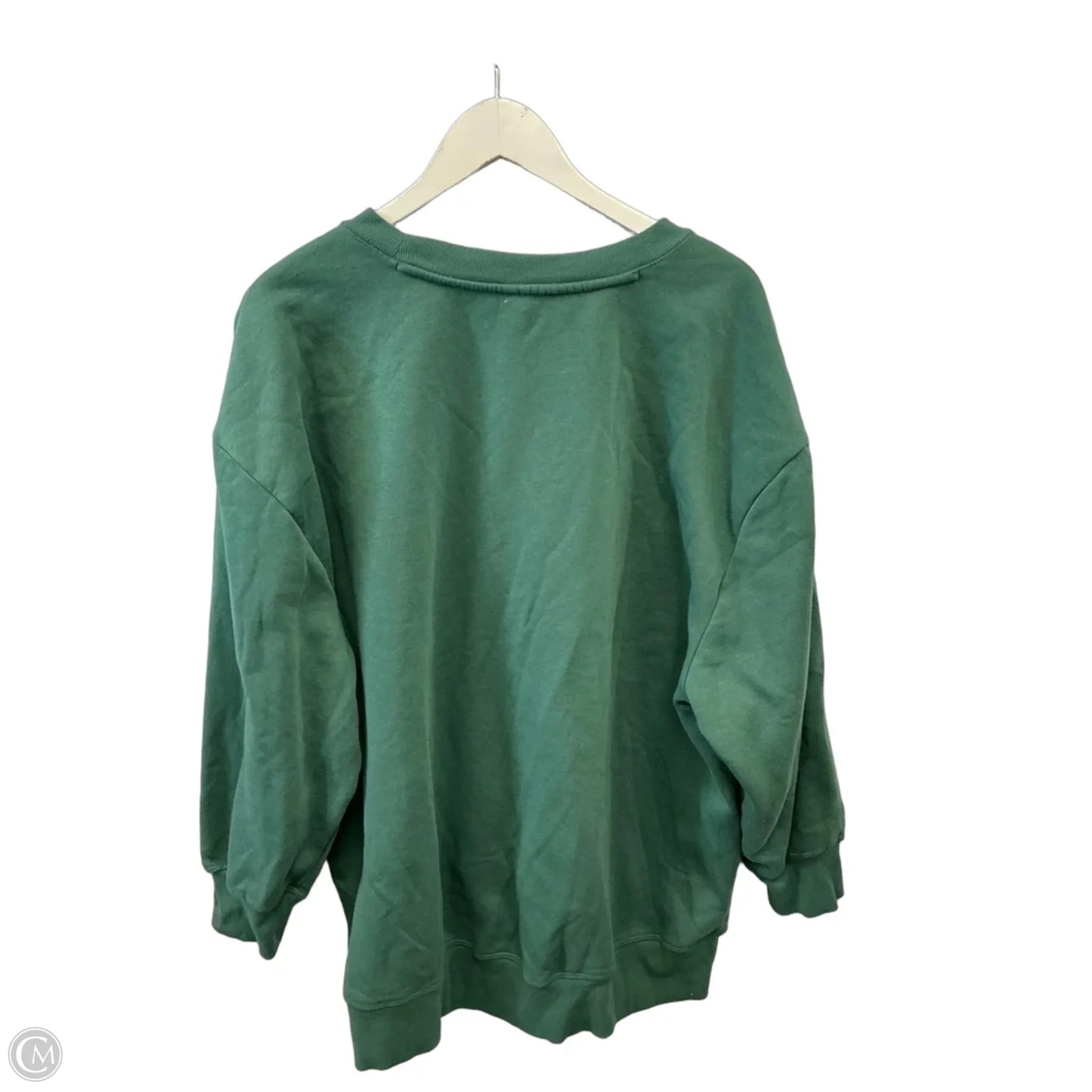 Sweatshirt Crewneck By Clothes Mentor In Green, Size: 2x