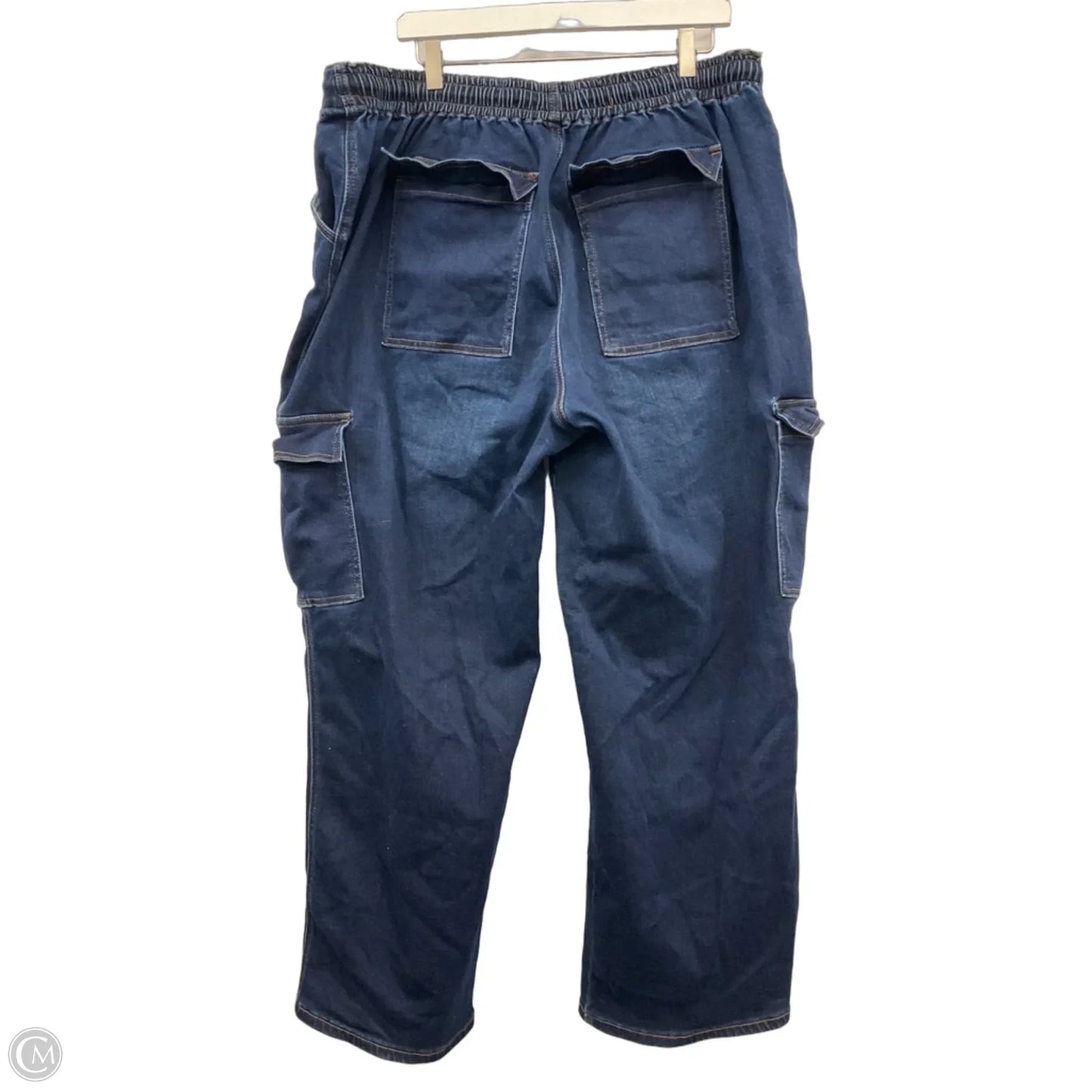 Jeans Wide Leg By Wax Jean In Blue Denim, Size: 20