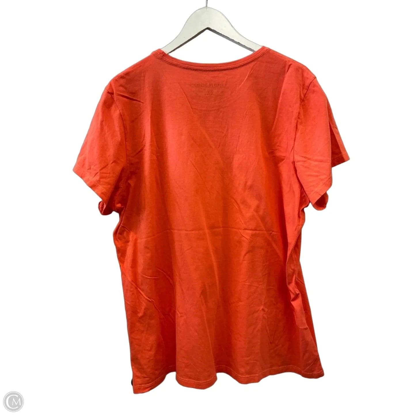 Top Short Sleeve By Life Is Good In Orange, Size: Xxl