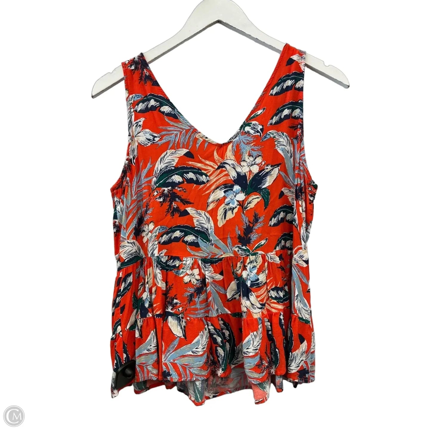 Top Sleeveless By Loft In Orange, Size: S