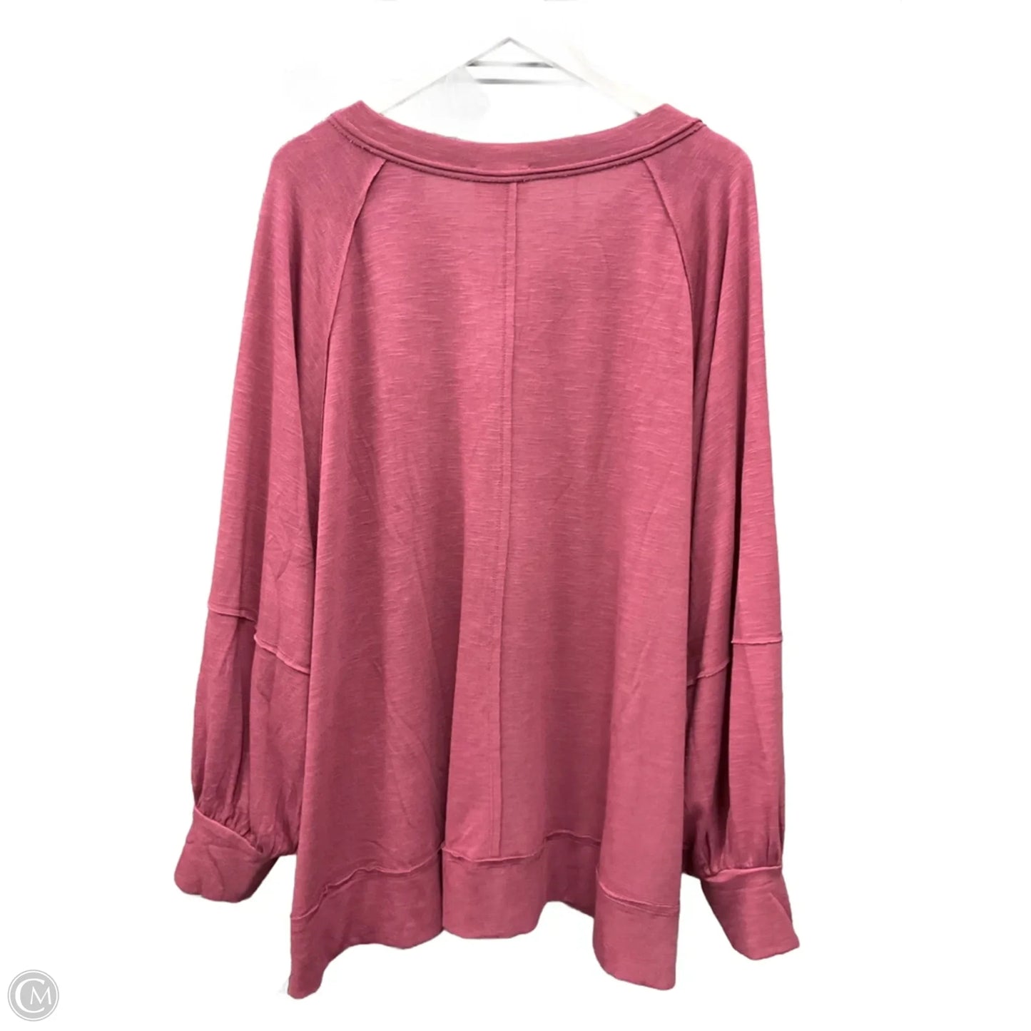 Top Long Sleeve By Andree By Unit In Mauve, Size: 2x