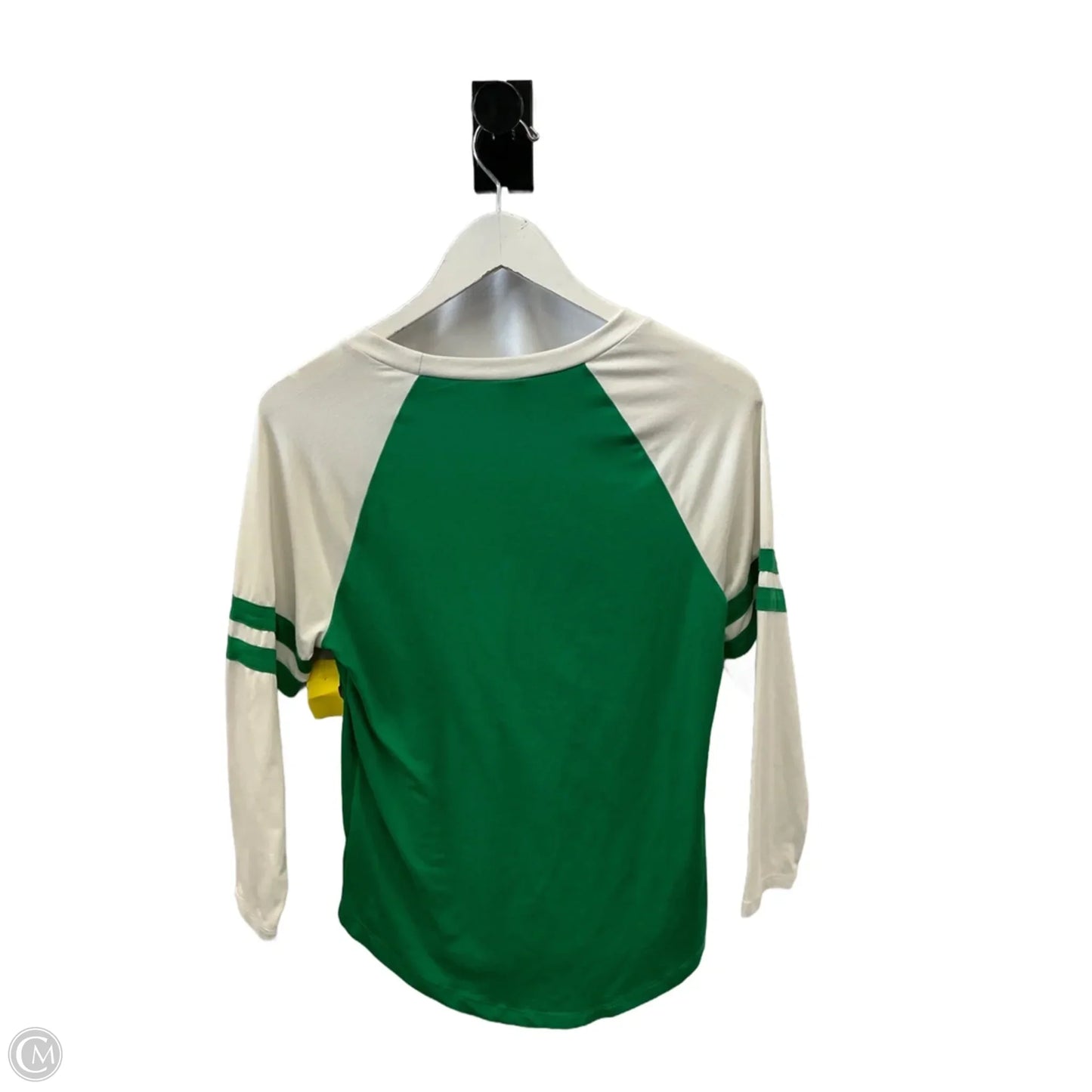 Top 3/4 Sleeve By Clothes Mentor In Green & White, Size: S
