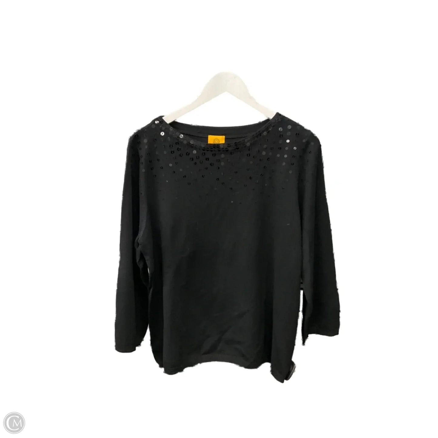 Top 3/4 Sleeve By Ruby Rd In Black, Size: Xl
