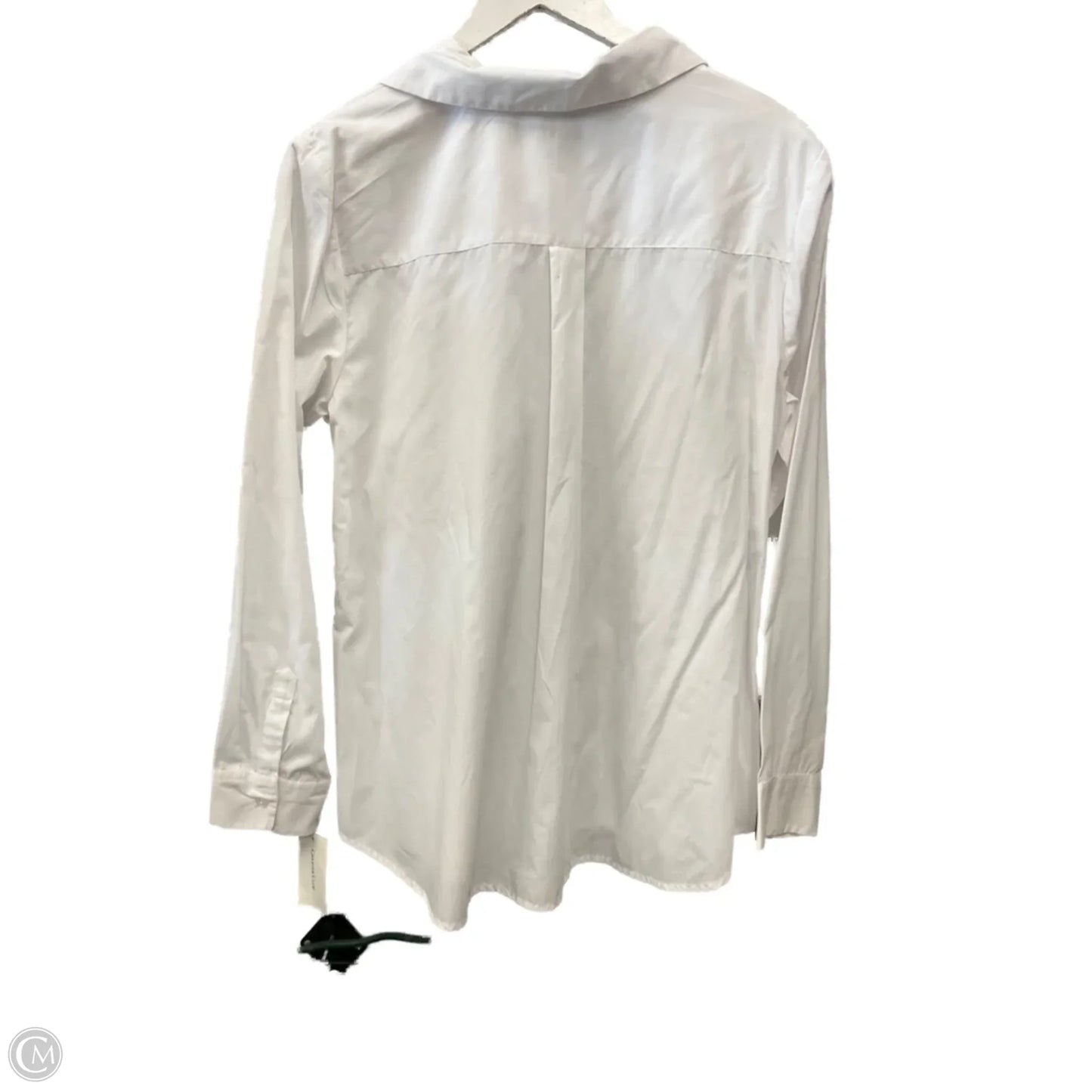 Top Long Sleeve By Charter Club In White, Size: L