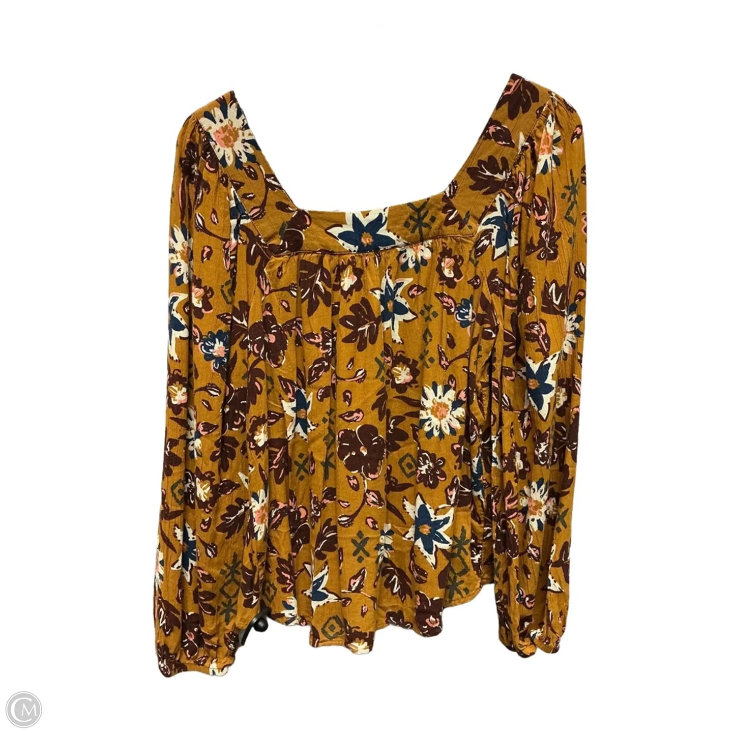 Top Long Sleeve By Sonoma In Tan, Size: M