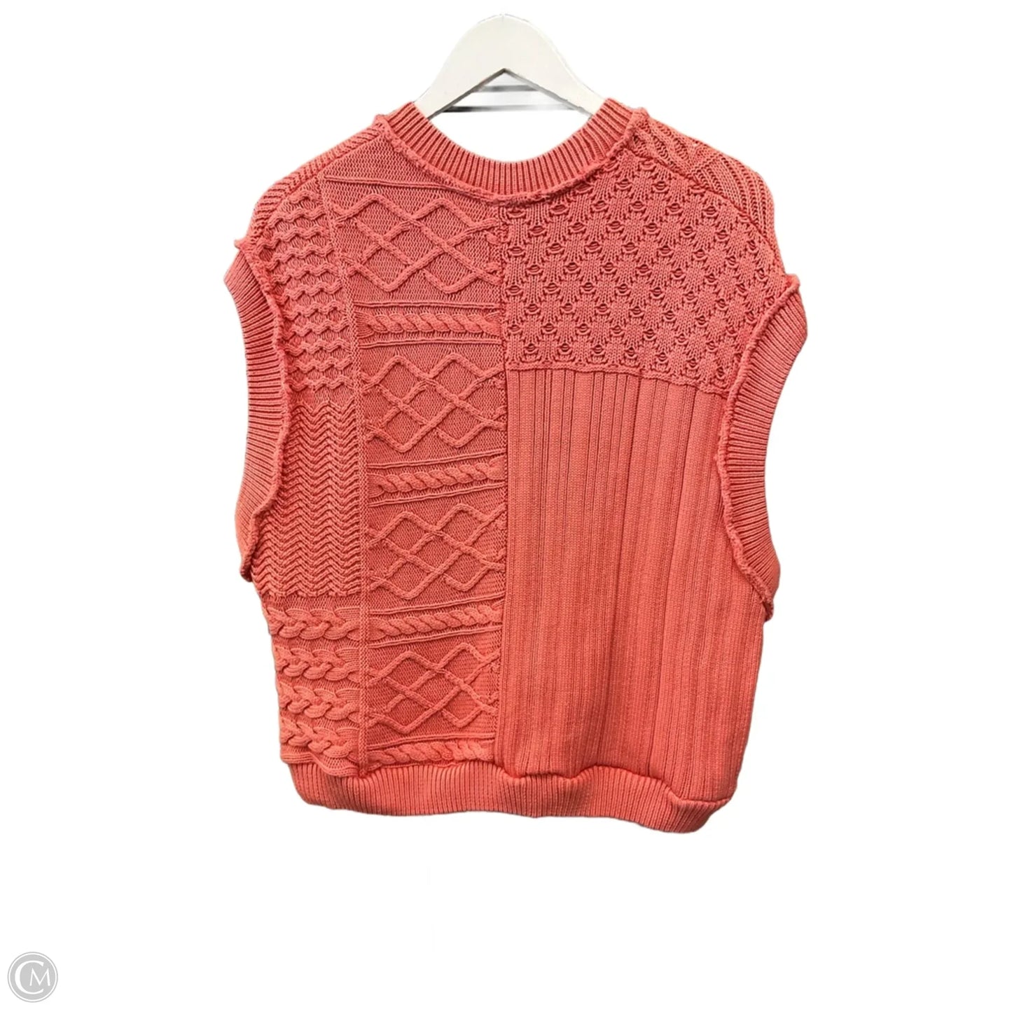 Sweater Short Sleeve By Free People In Orange, Size: S