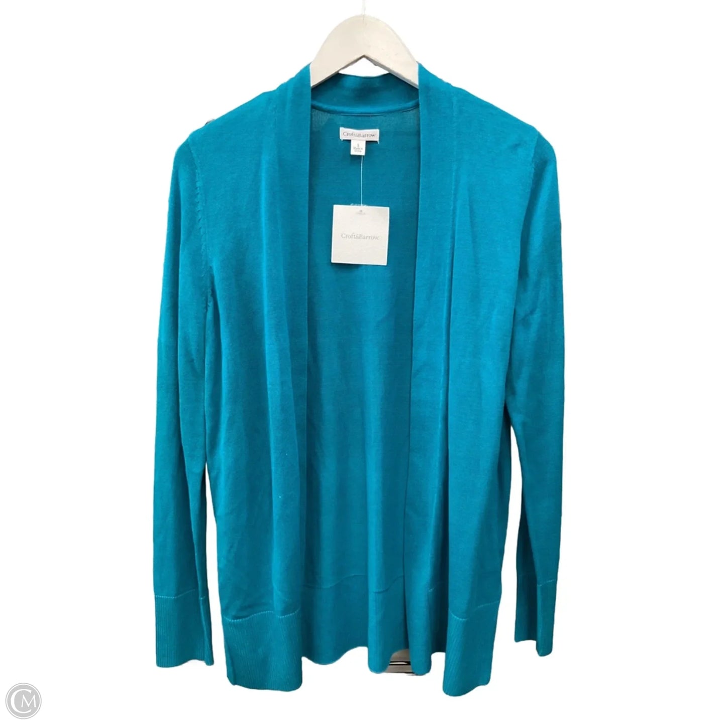 Cardigan By Croft And Barrow In Teal, Size: S
