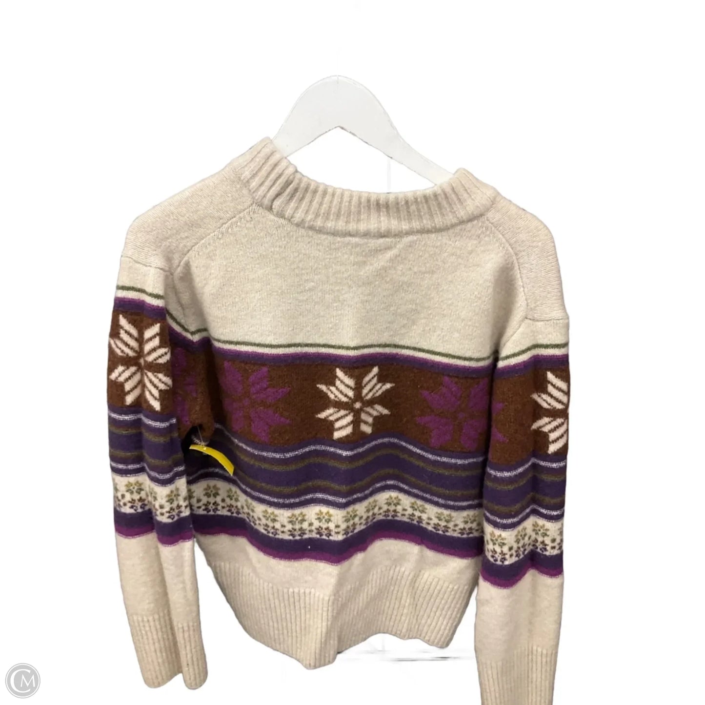 Sweater By Faherty In Cream, Size: L