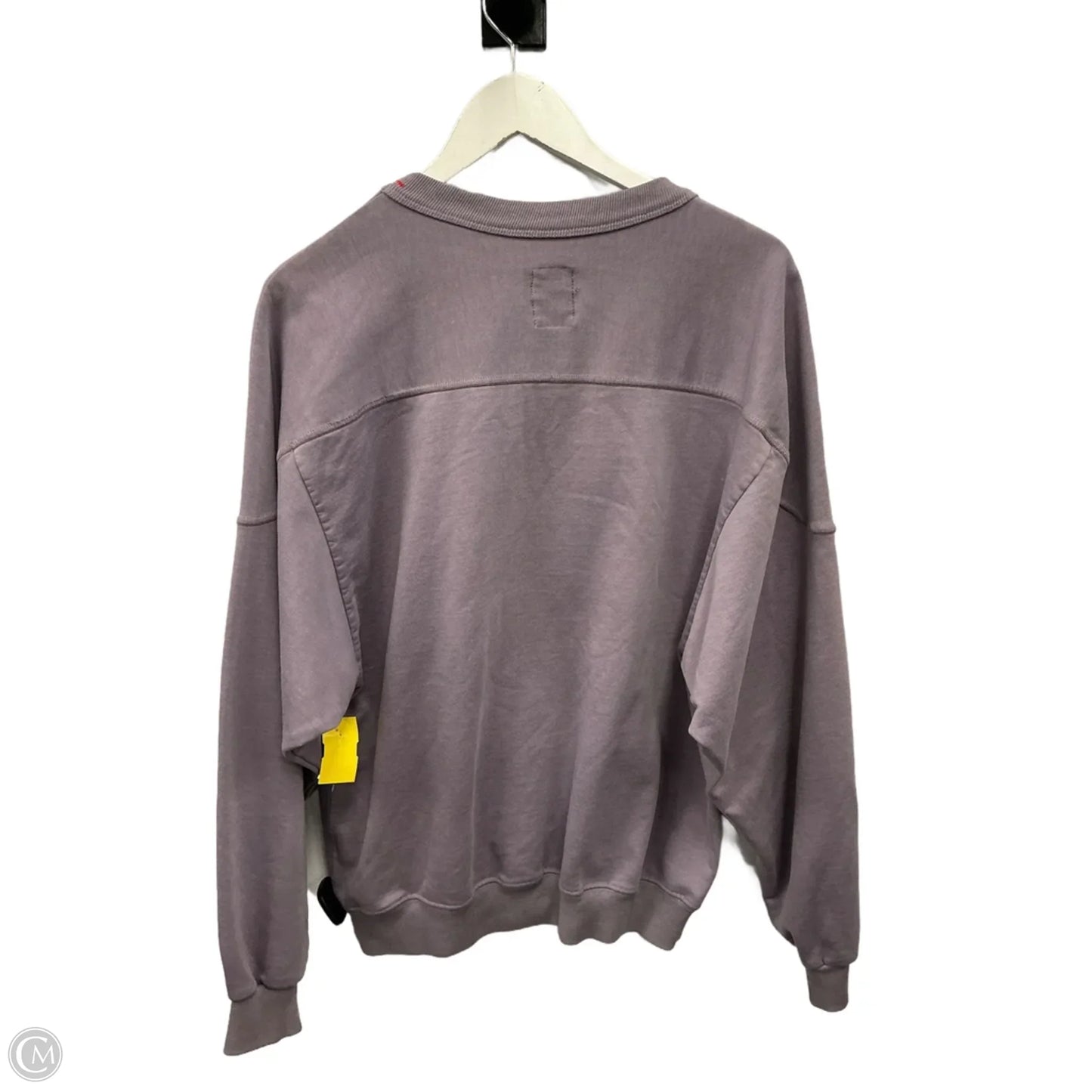 Sweatshirt Crewneck By Guess In Purple, Size: M