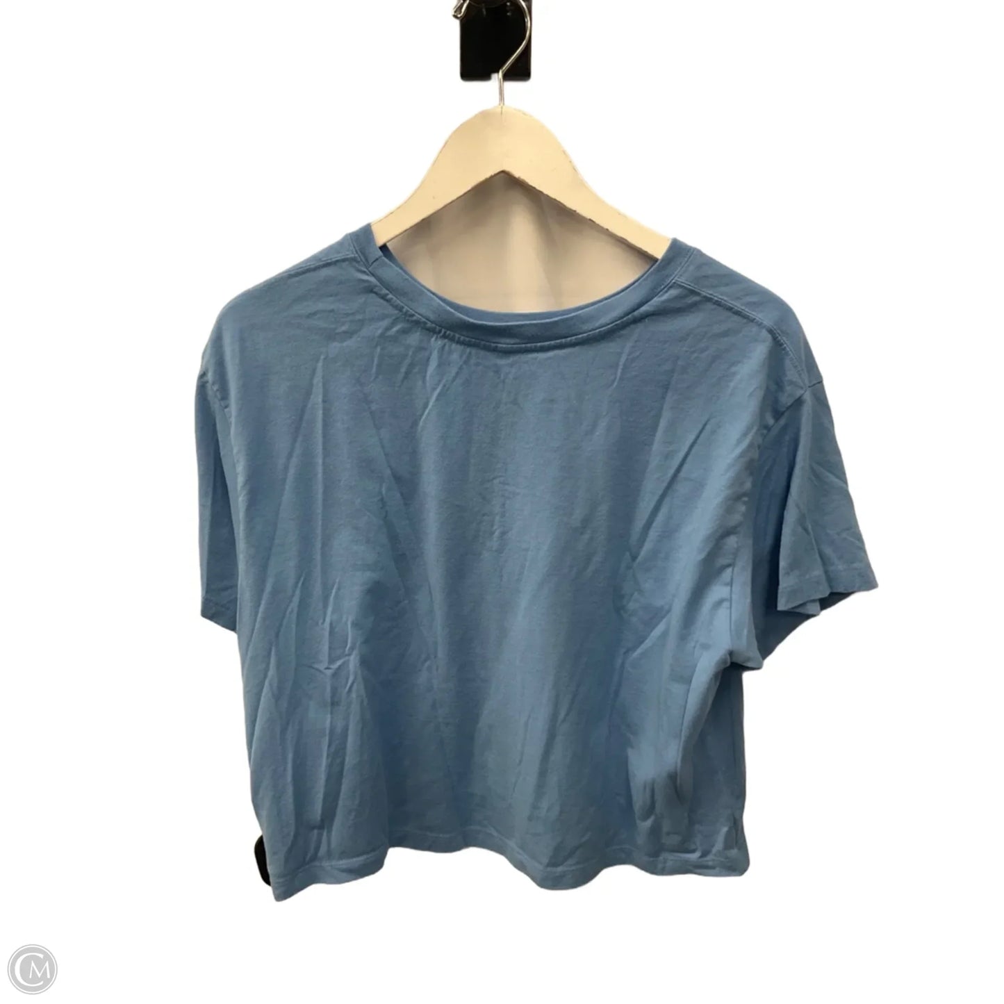 Top Short Sleeve By Champion In Blue, Size: L