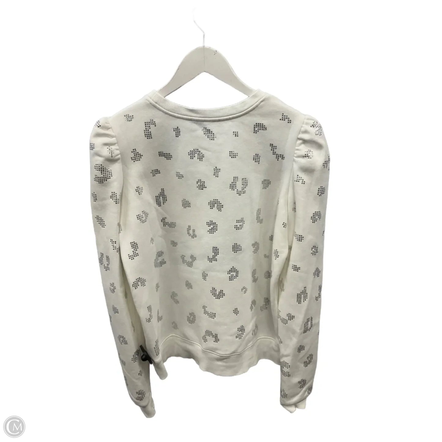 Sweatshirt Crewneck By Clothes Mentor In White, Size: S