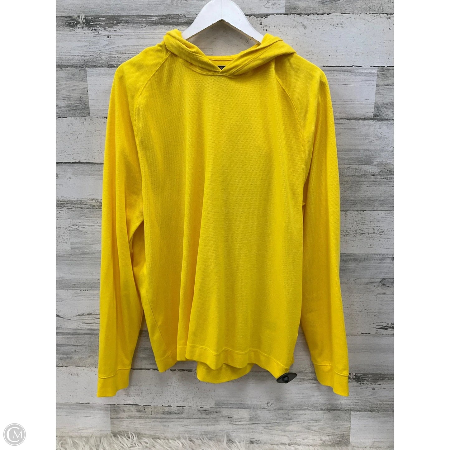 Sweatshirt Hoodie By Banana Republic In Yellow, Size: Xl