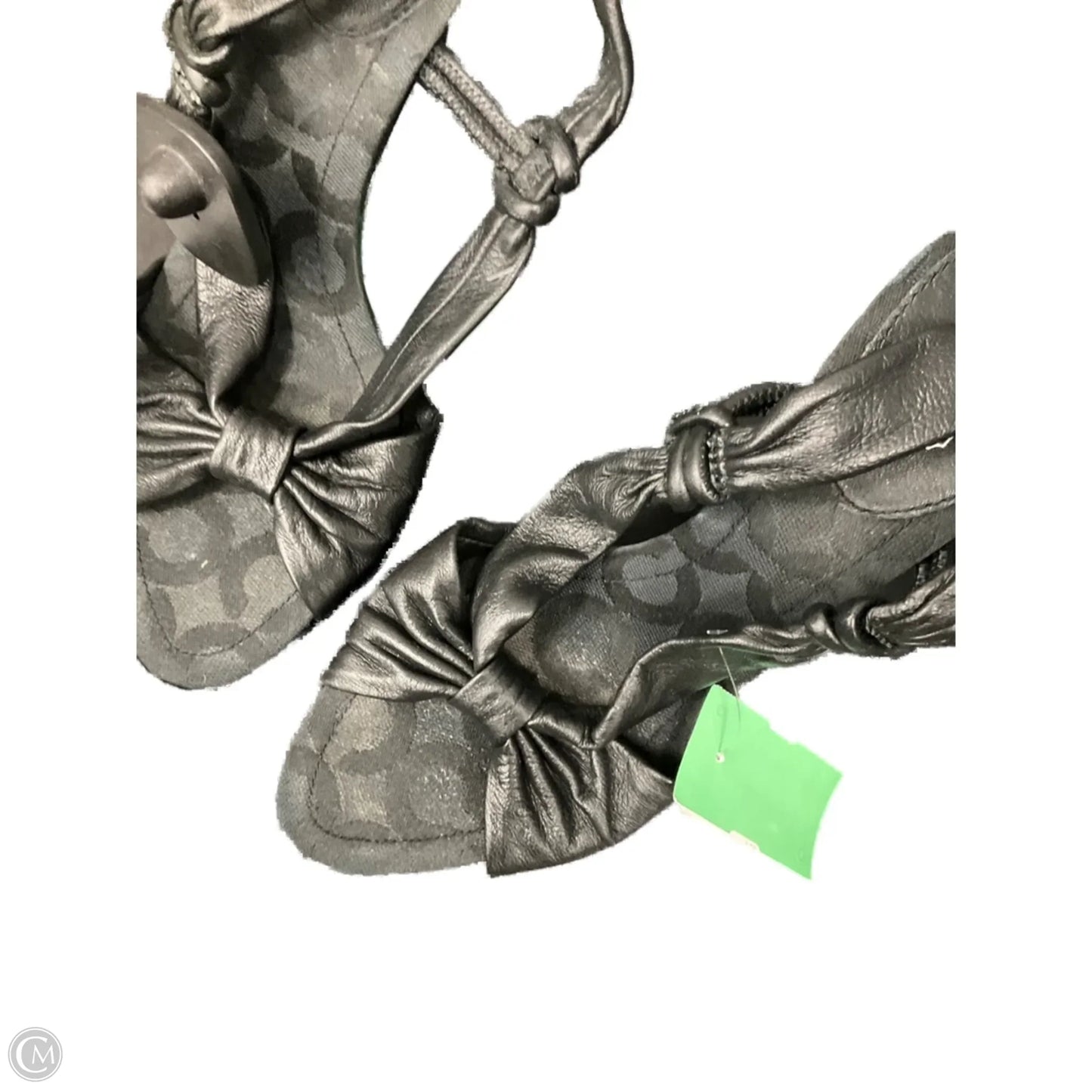 Sandals Designer By Coach In Black, Size: 9.5