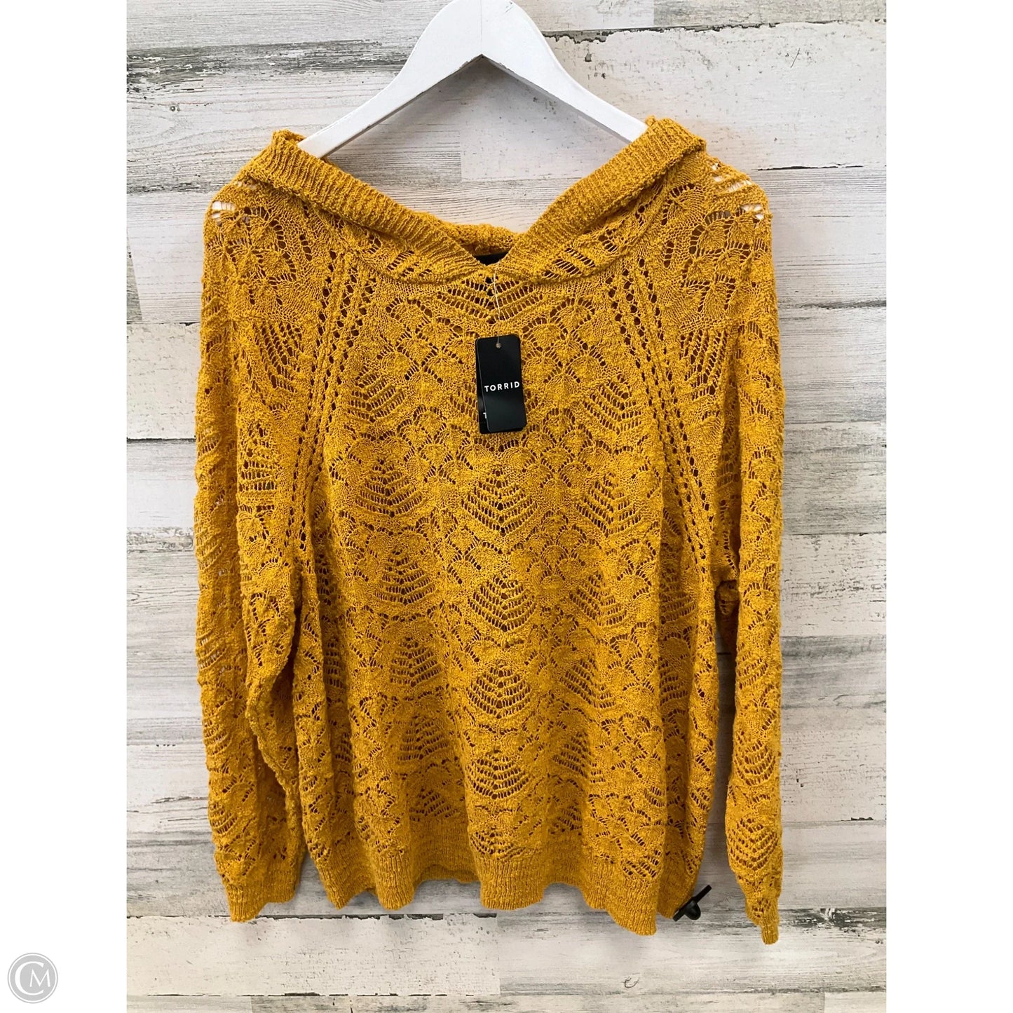 Sweater By Torrid In Gold, Size: 1x