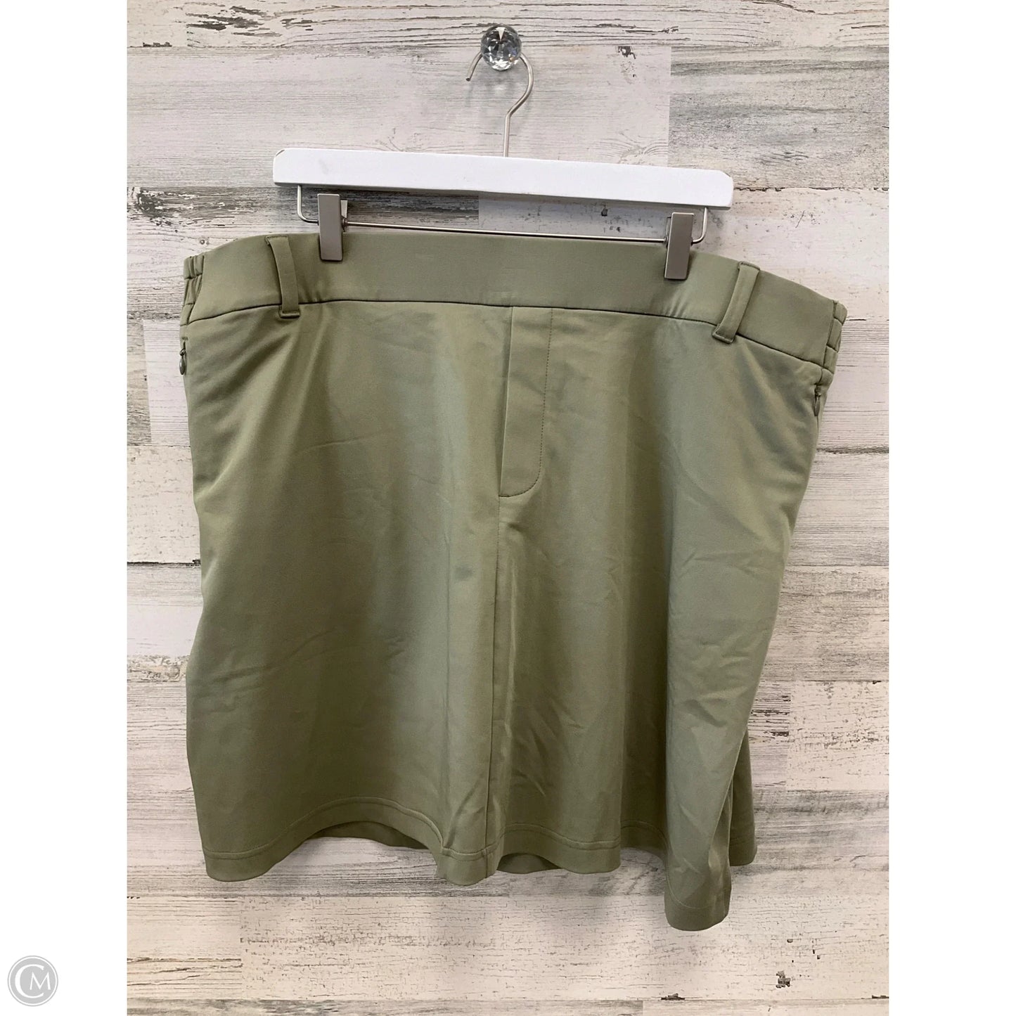 Skort By Lands End In Green, Size: 2x