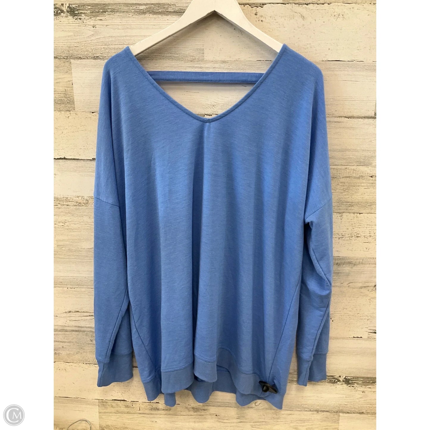 Athletic Top Long Sleeve Crewneck By Mta Pro In Blue, Size: 3x