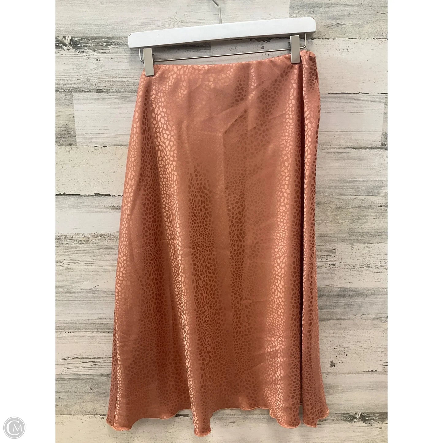 Skirt Midi By Nicole Miller In Peach, Size: Xl