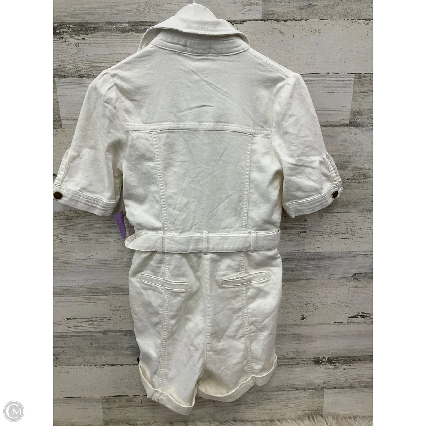 Romper By Avec Les Filles In White Denim, Size: Xs