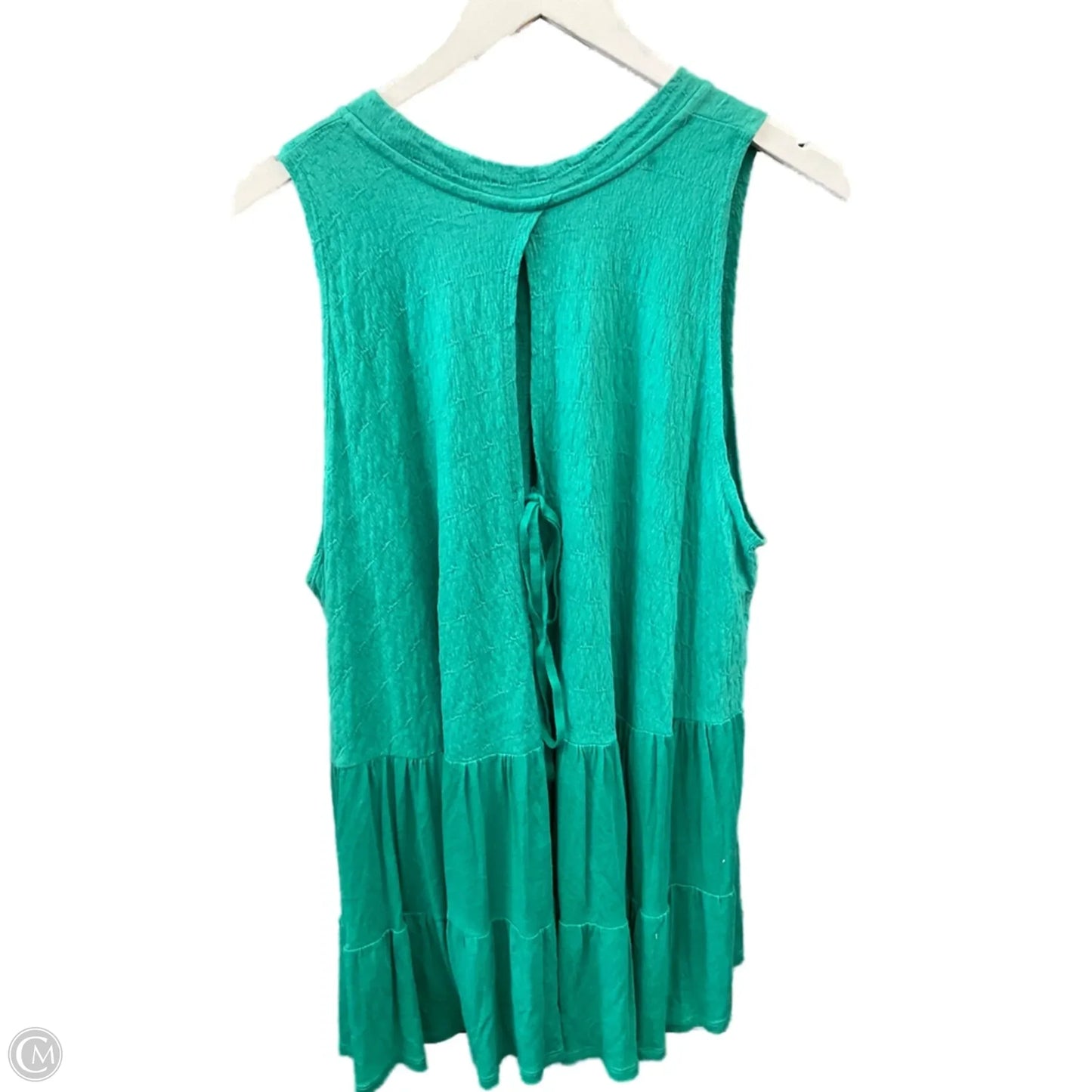 Tunic Sleeveless By Free People In Green, Size: L