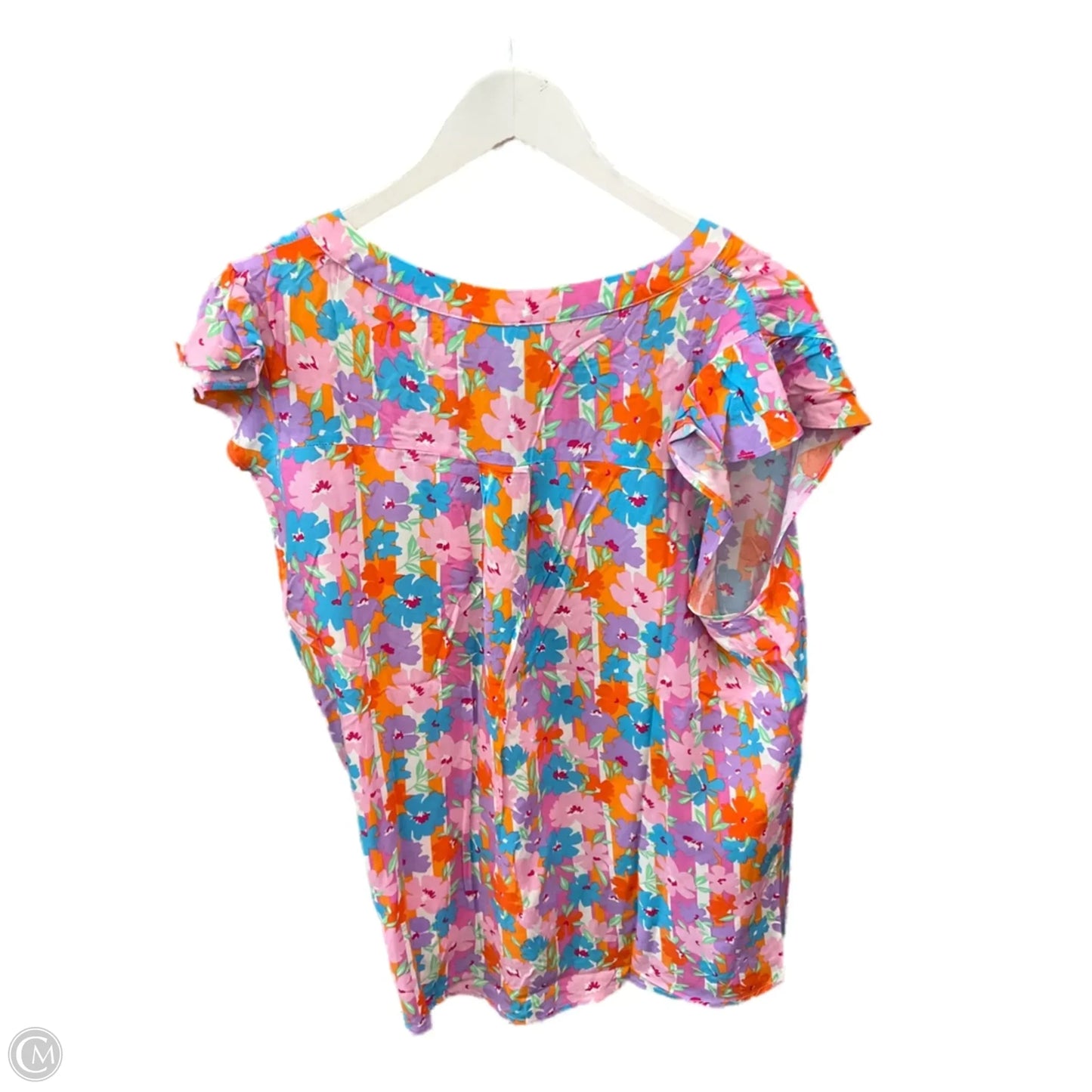 Top Sleeveless By Clothes Mentor In Floral Print, Size: L
