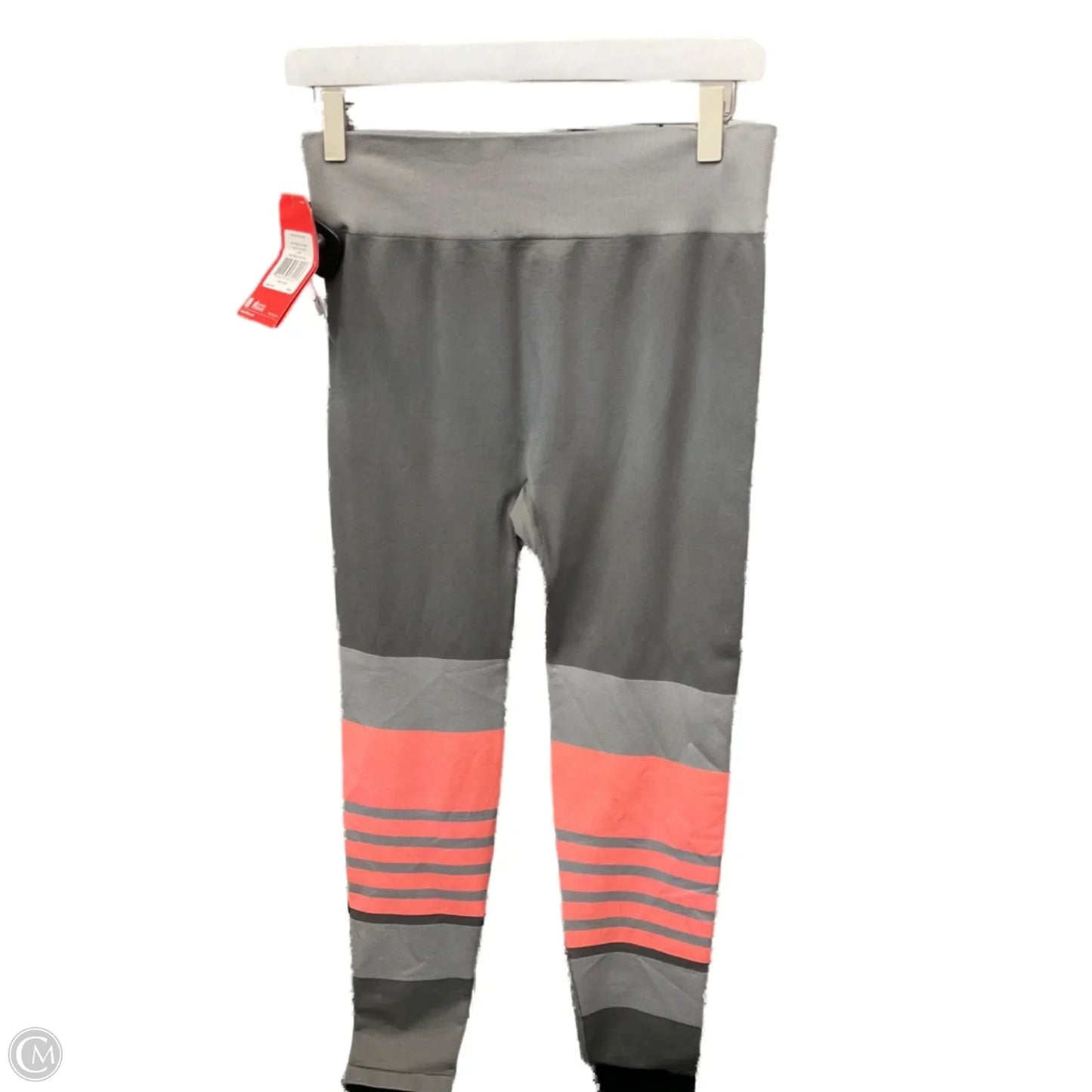 Athletic Leggings By The North Face In Grey & Pink, Size: L