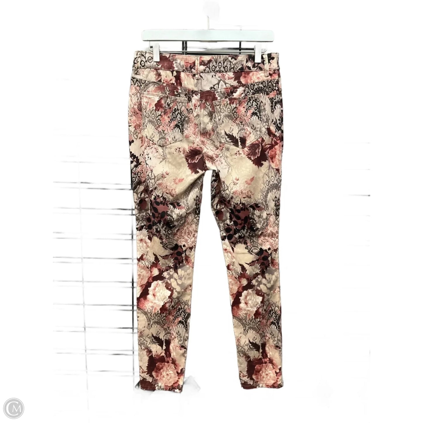 Jeans Jeggings By Chicos In Cream & Red, Size: 4