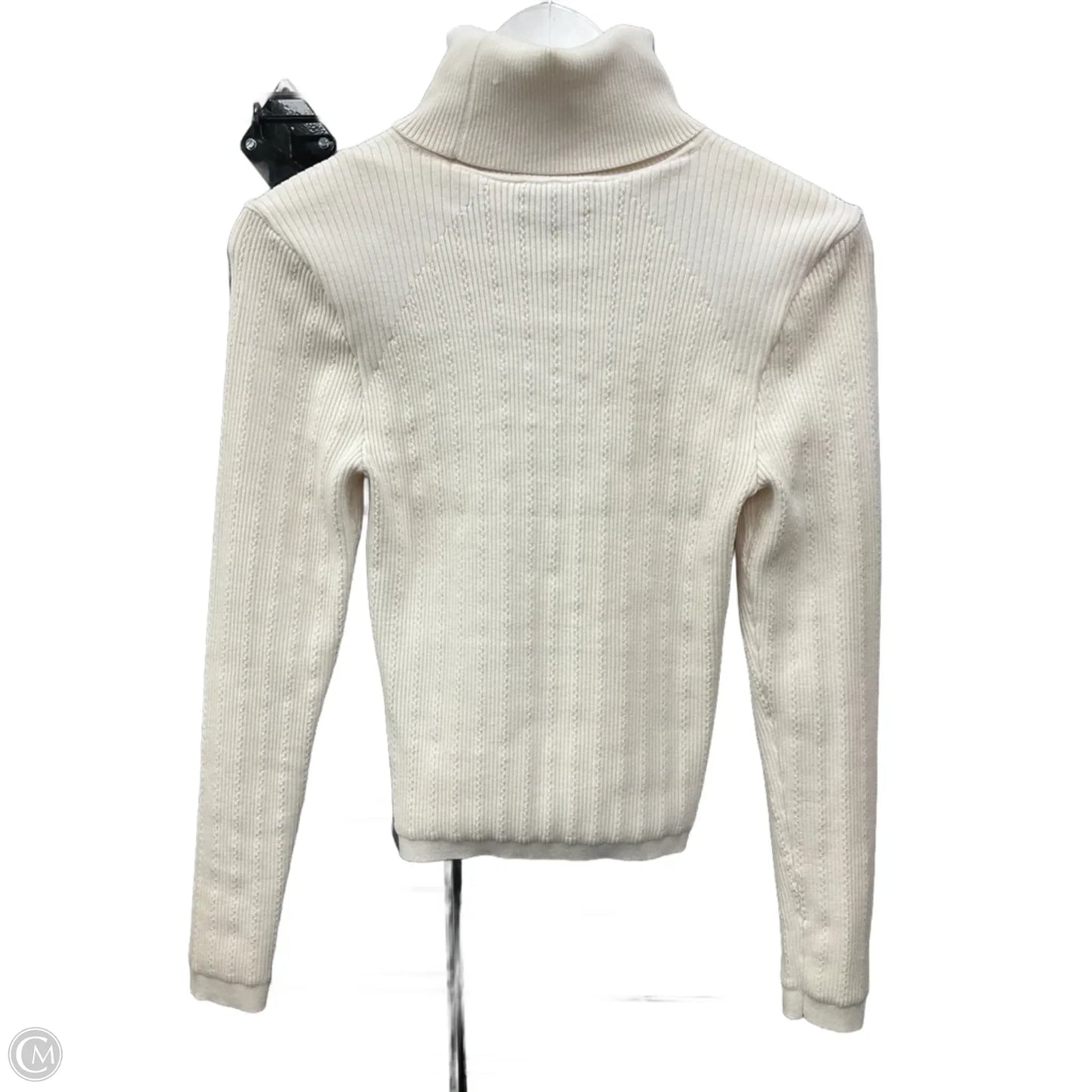 Top Long Sleeve By Express In Cream, Size: S