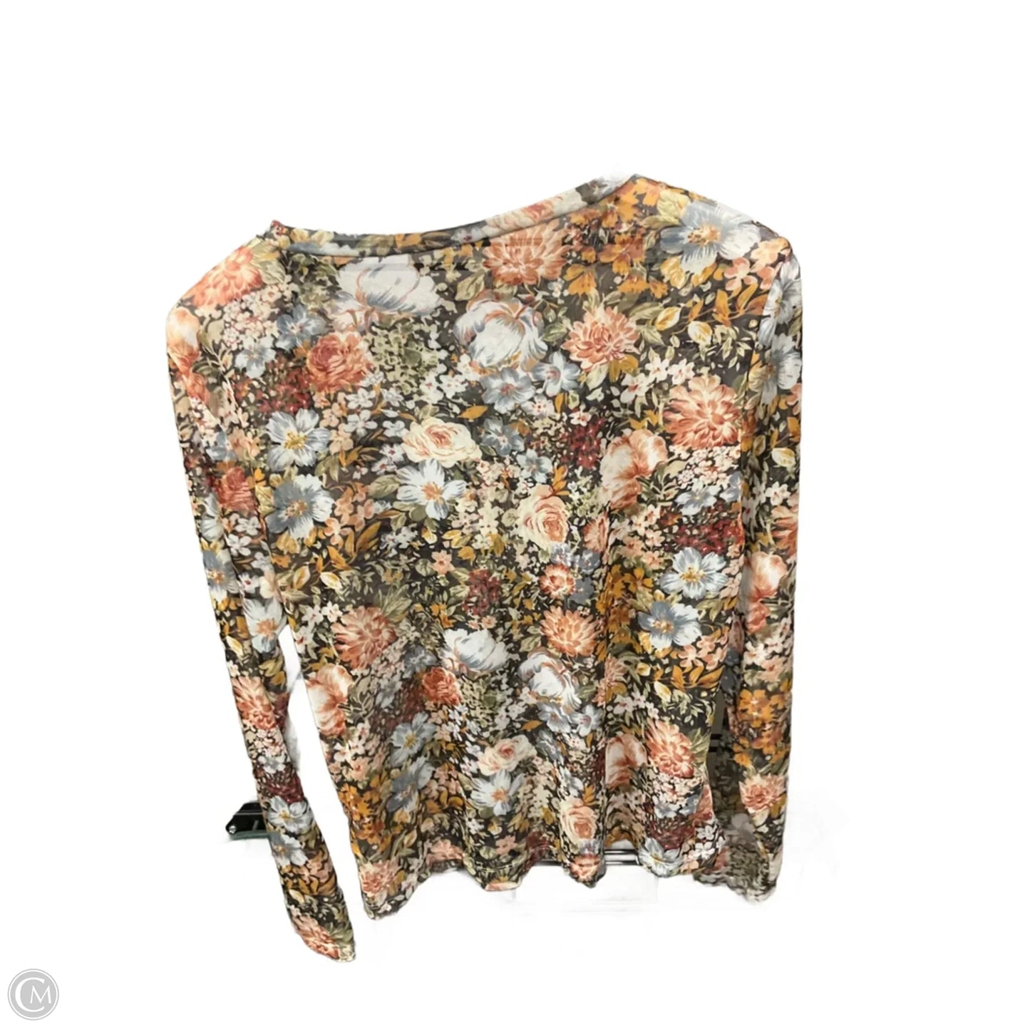 Top Long Sleeve By Clothes Mentor In Floral Print, Size: 3x