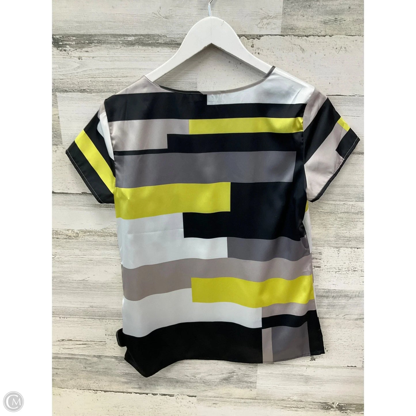 Top Short Sleeve By Limited In Black & Yellow, Size: S