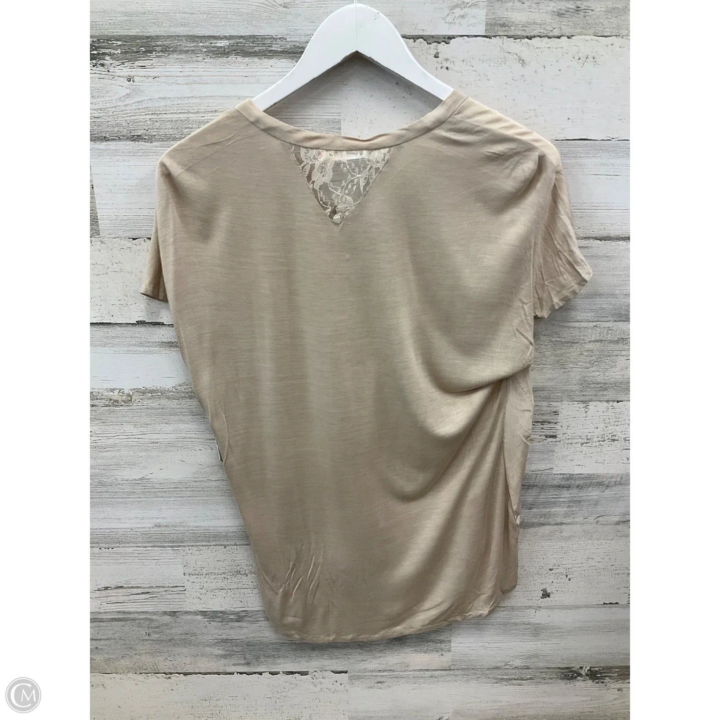 Top Short Sleeve By Clothes Mentor In Taupe, Size: S