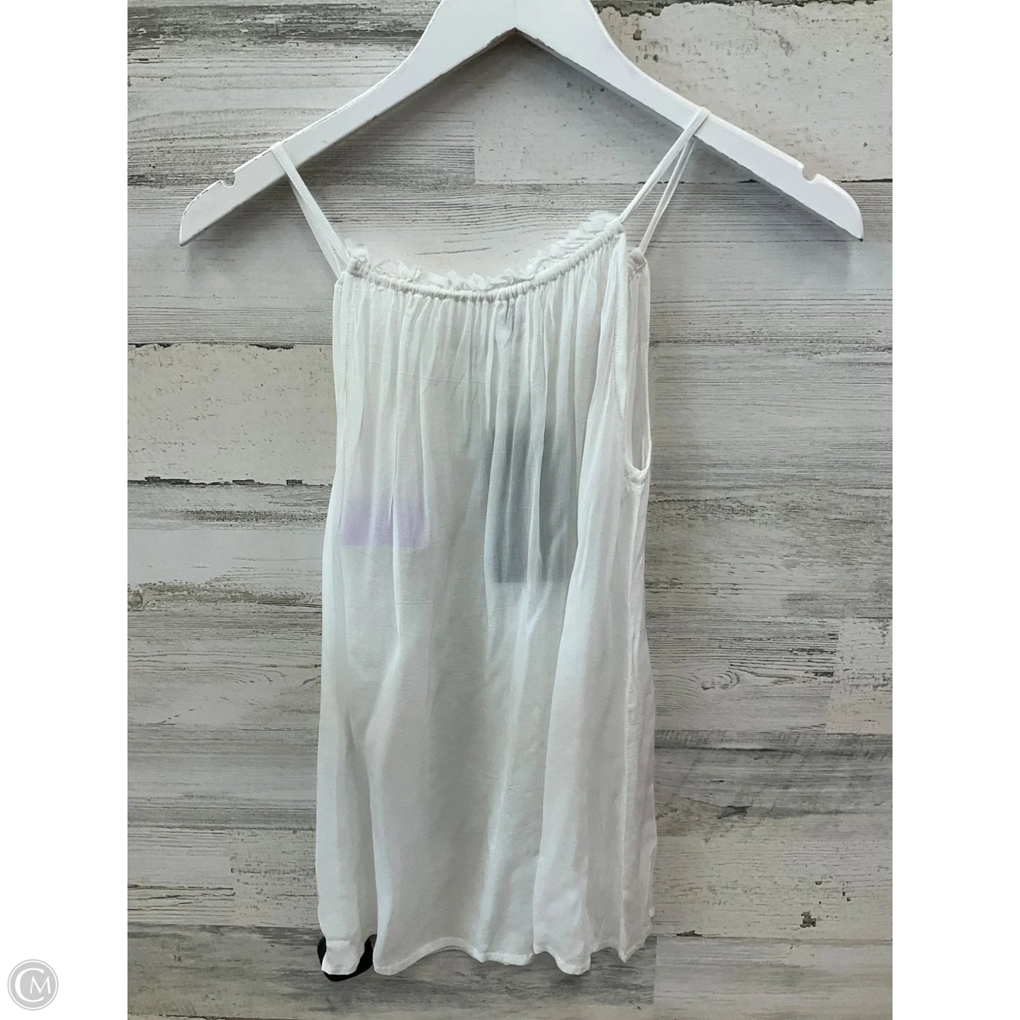 Top Sleeveless By Clothes Mentor In White, Size: S