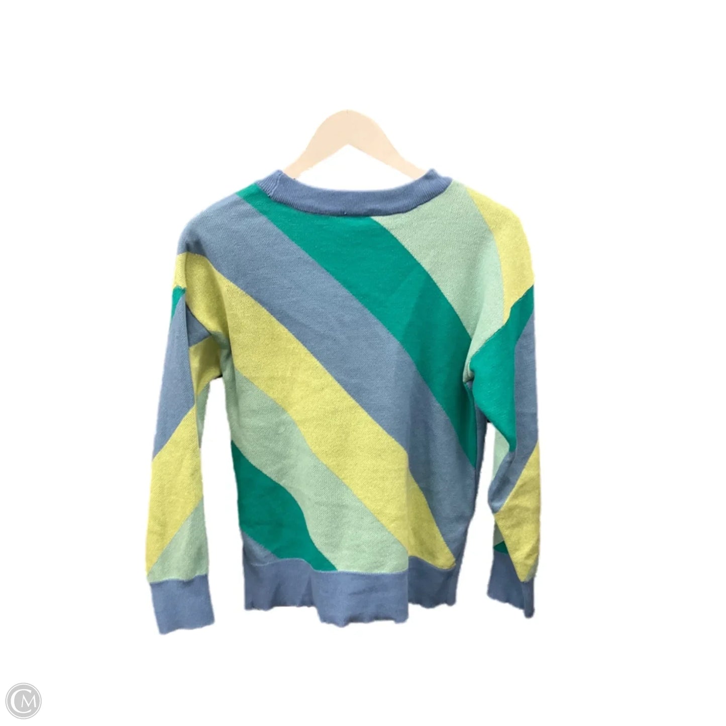 Sweater By Time And Tru In Blue & Green, Size: S