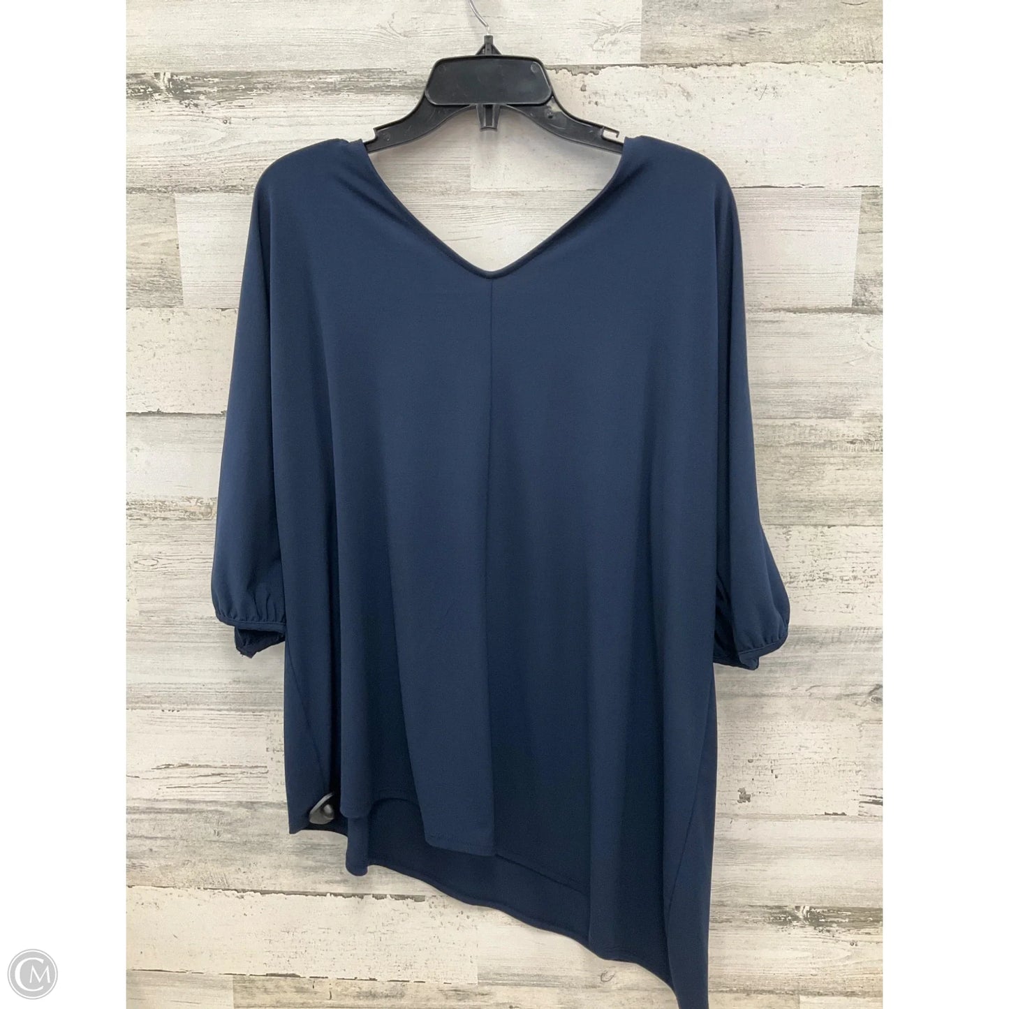 Top Short Sleeve By Lane Bryant In Navy, Size: Xl