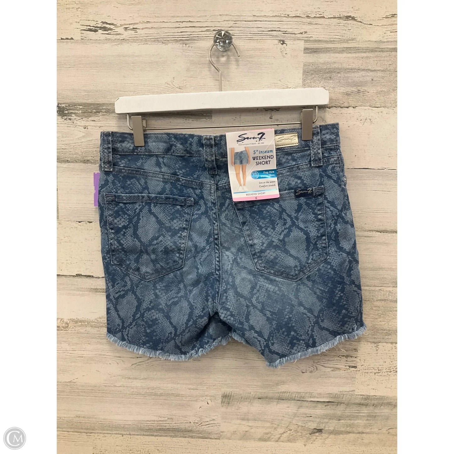 Shorts By Seven 7 In Blue Denim, Size: 6