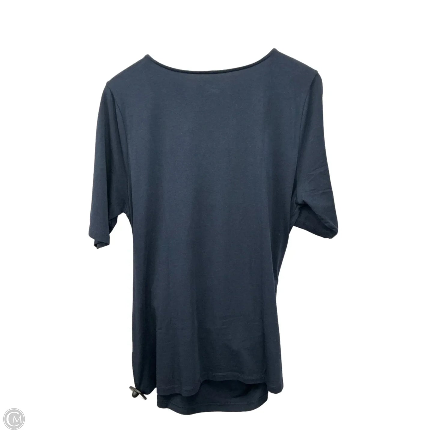 Top Short Sleeve By Lands End In Navy, Size: Xl
