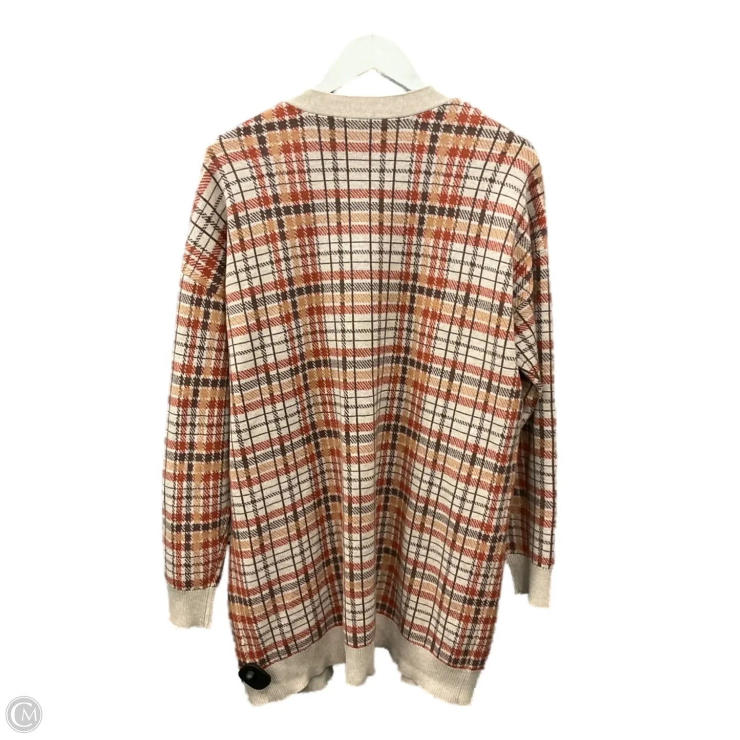Cardigan By Max Studio In Brown & Orange, Size: Xl