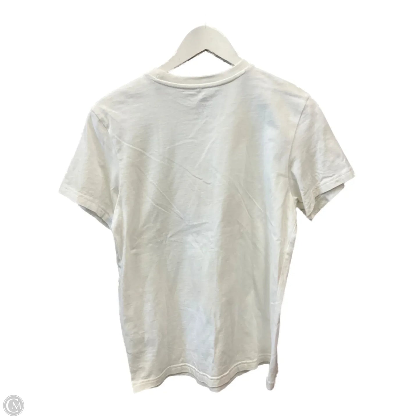 Athletic Top Short Sleeve By Adidas In White, Size: M