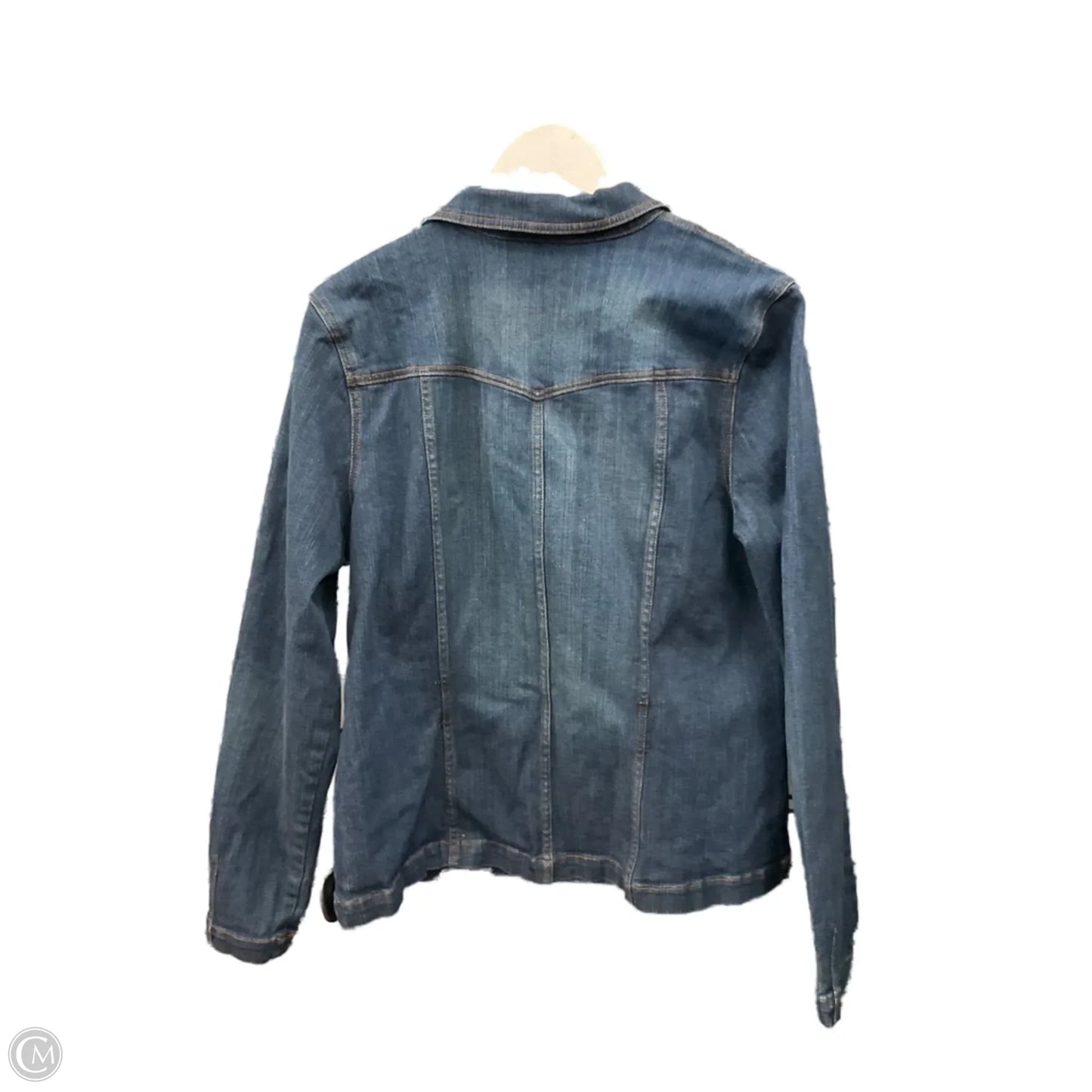Jacket Denim By Style And Company In Blue Denim, Size: Xl