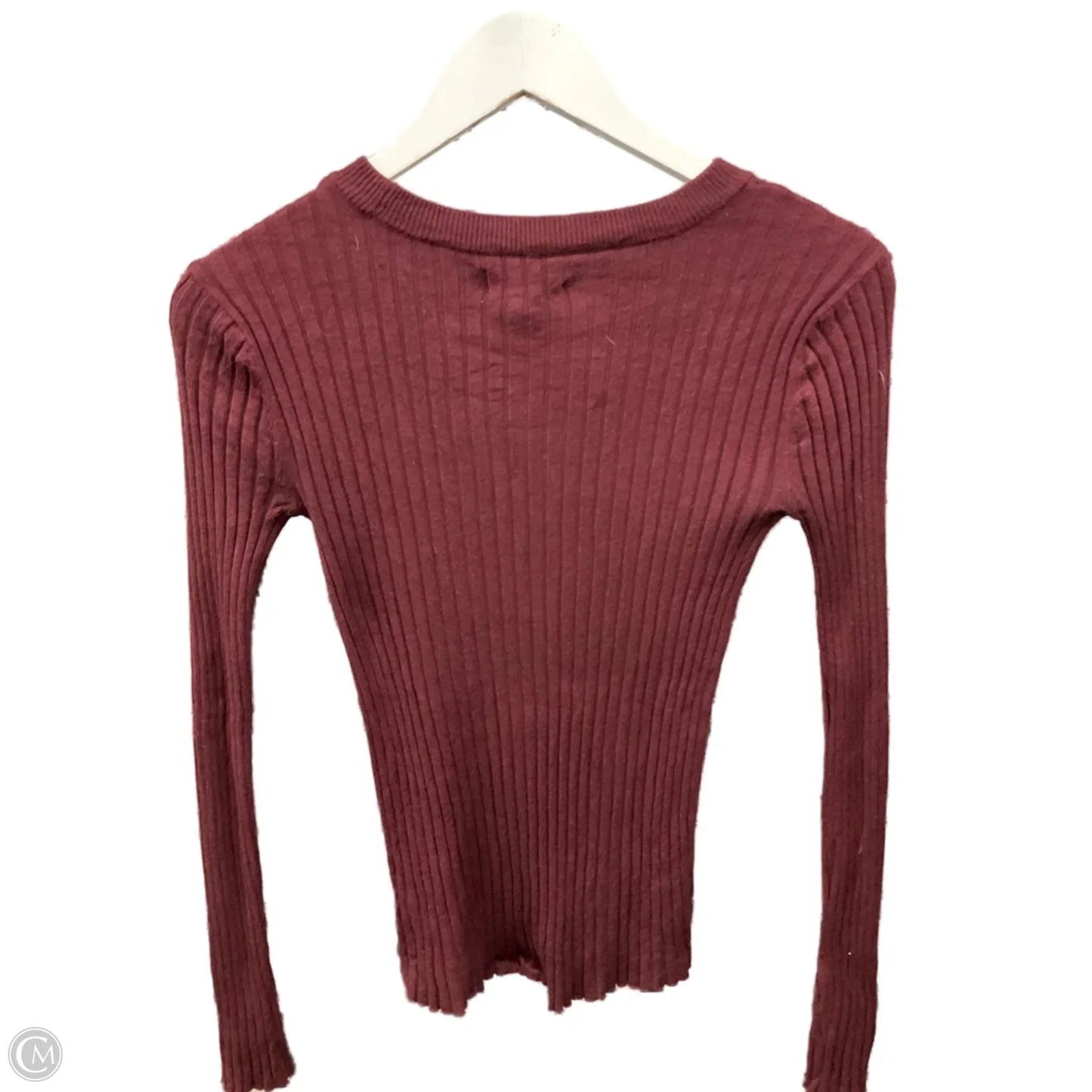 Sweater By Nine West In Maroon, Size: Xs